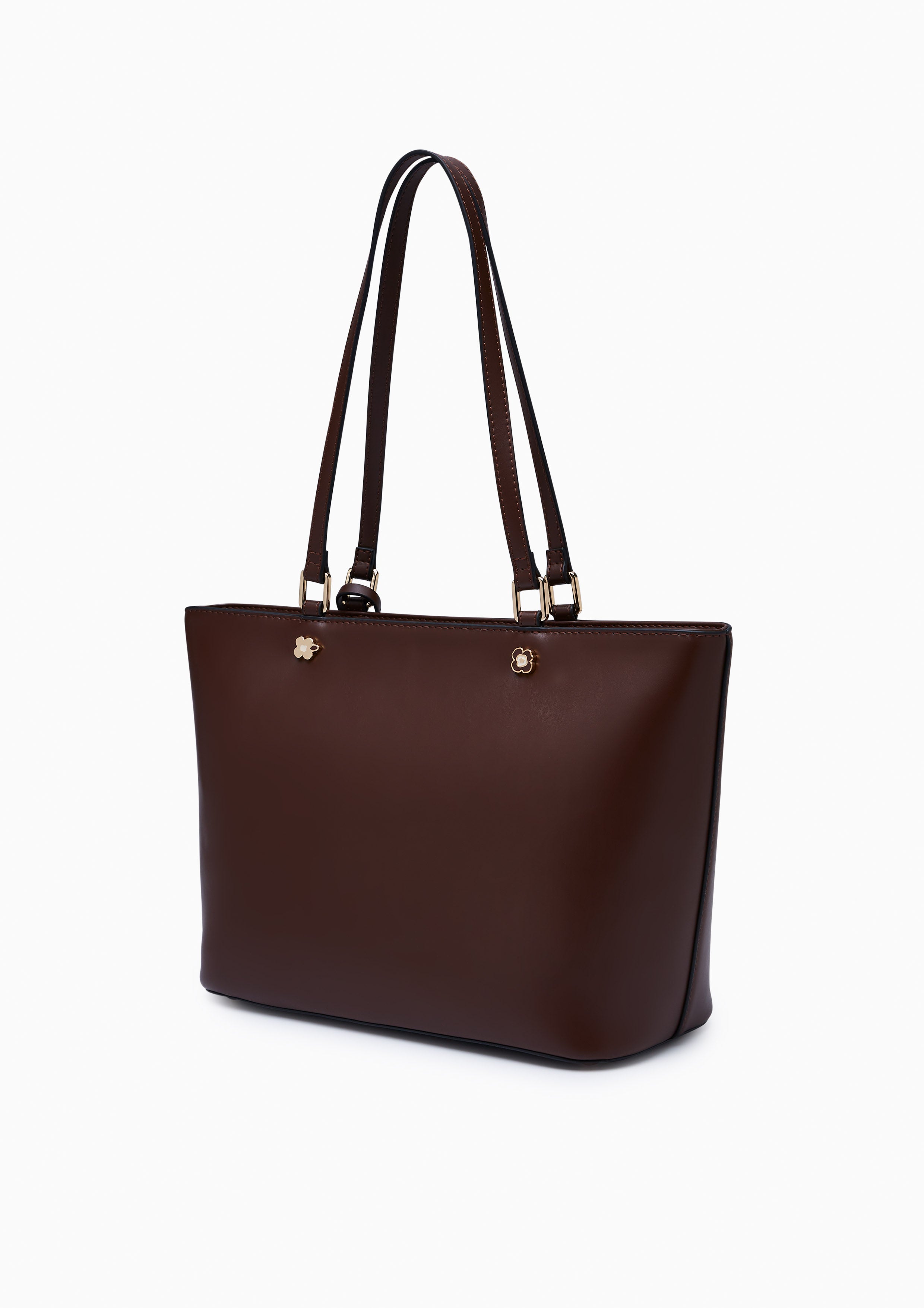 Poppy Carina L Tote Bag Dark Brown