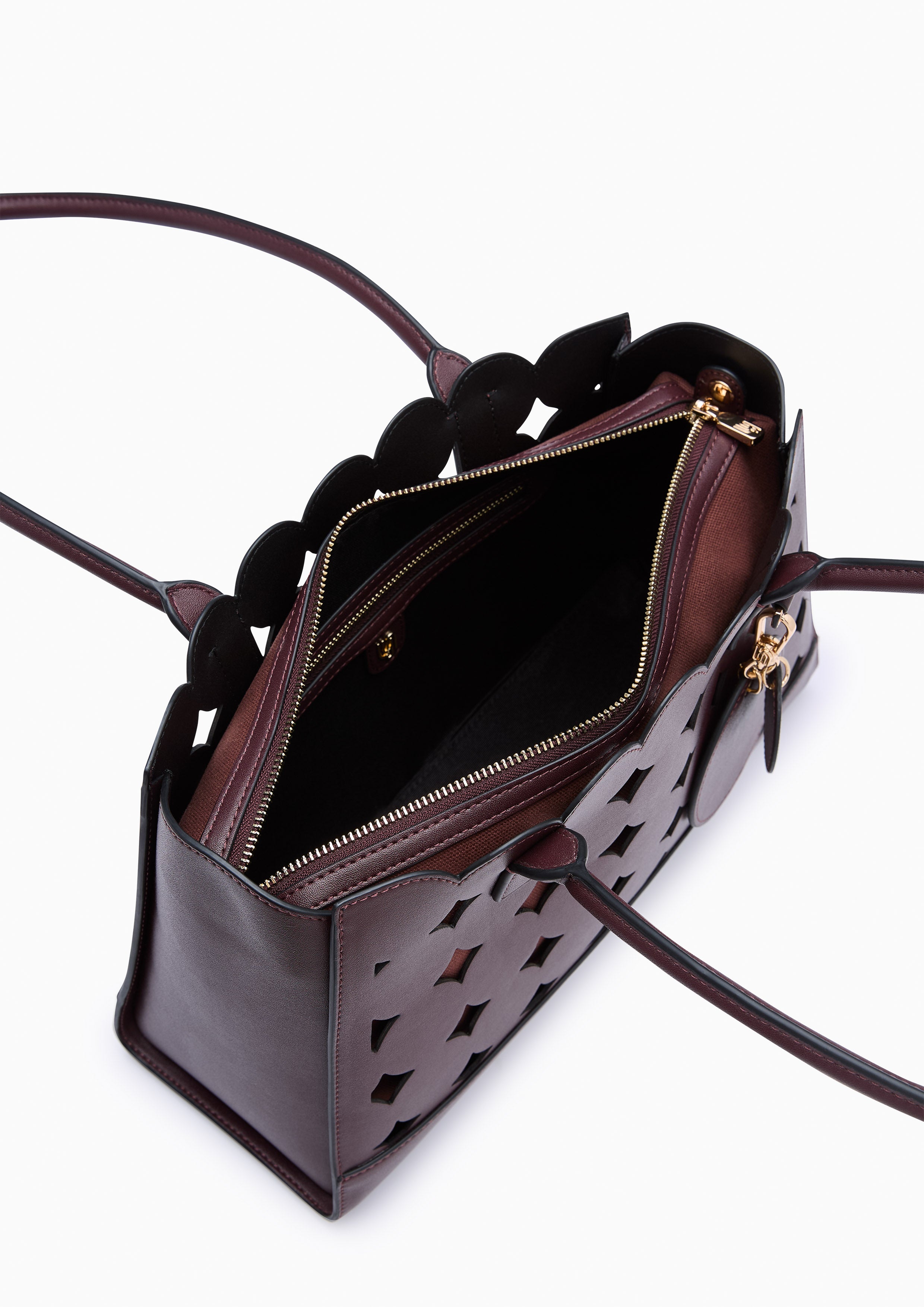 Abeny Infinite L Tote Bag Dark Red