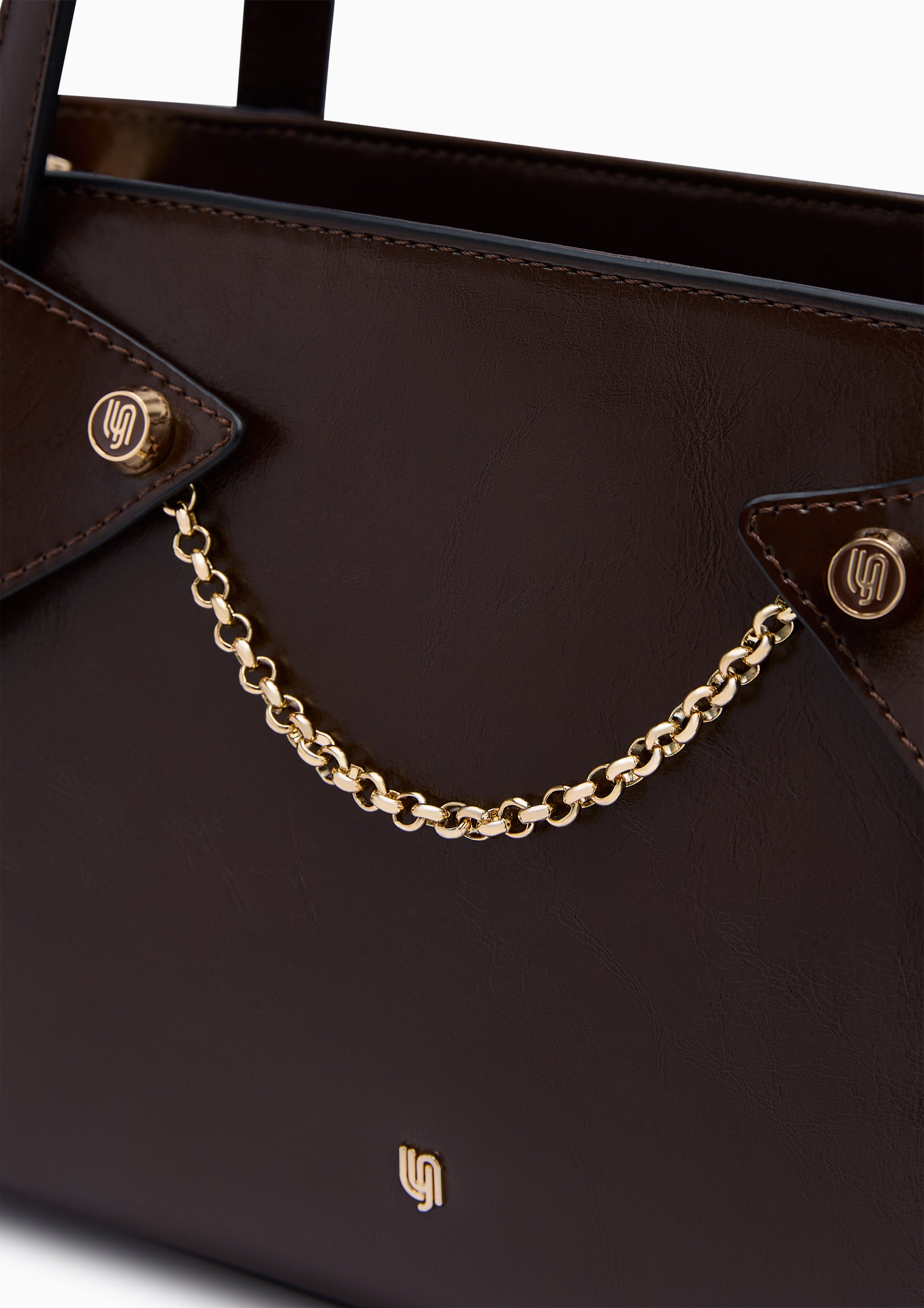 Cortes Infinite M Tote Bag Dark Brown