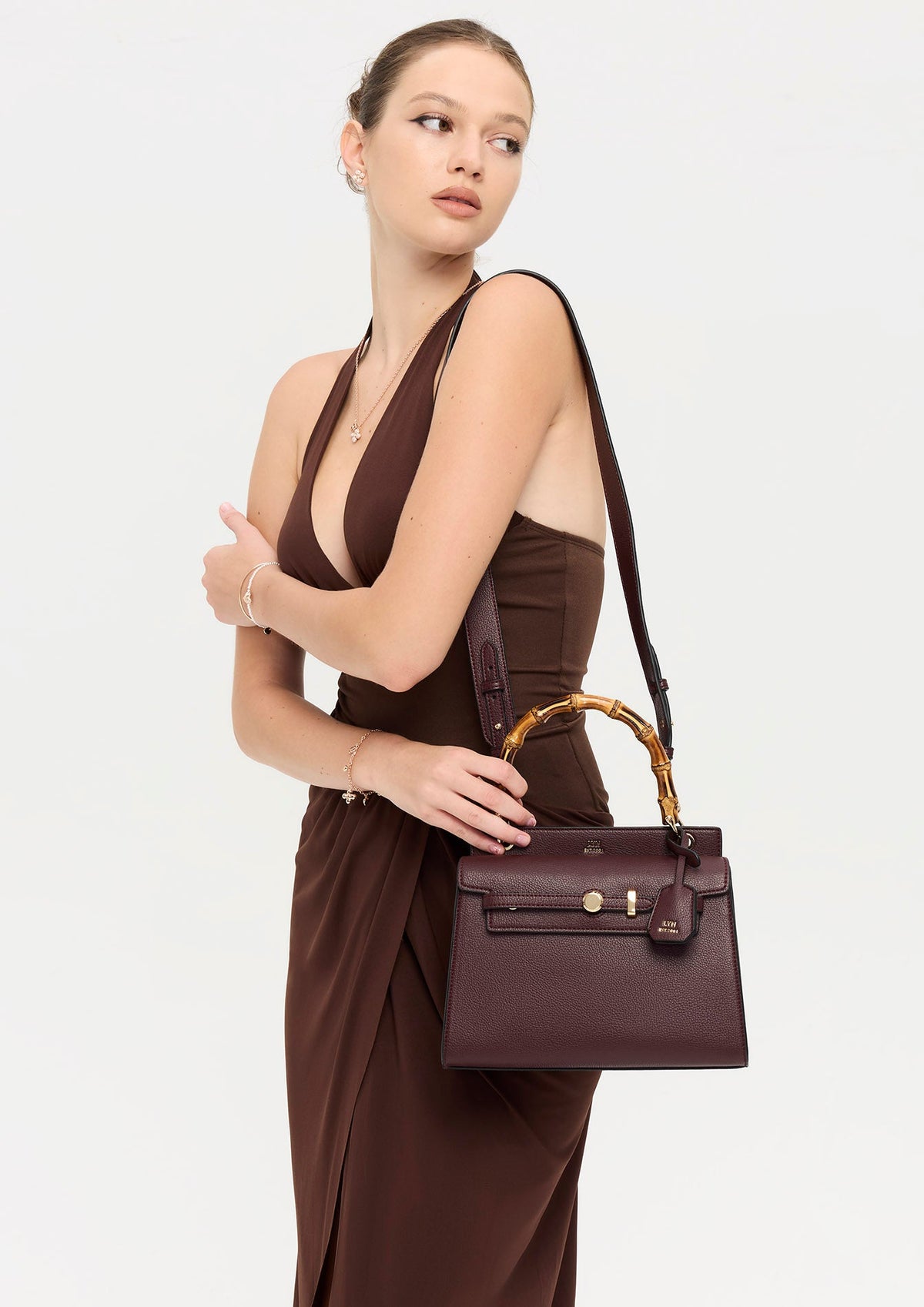 Re-Edit Woody Anderson M Top Handle Bag Dark Red