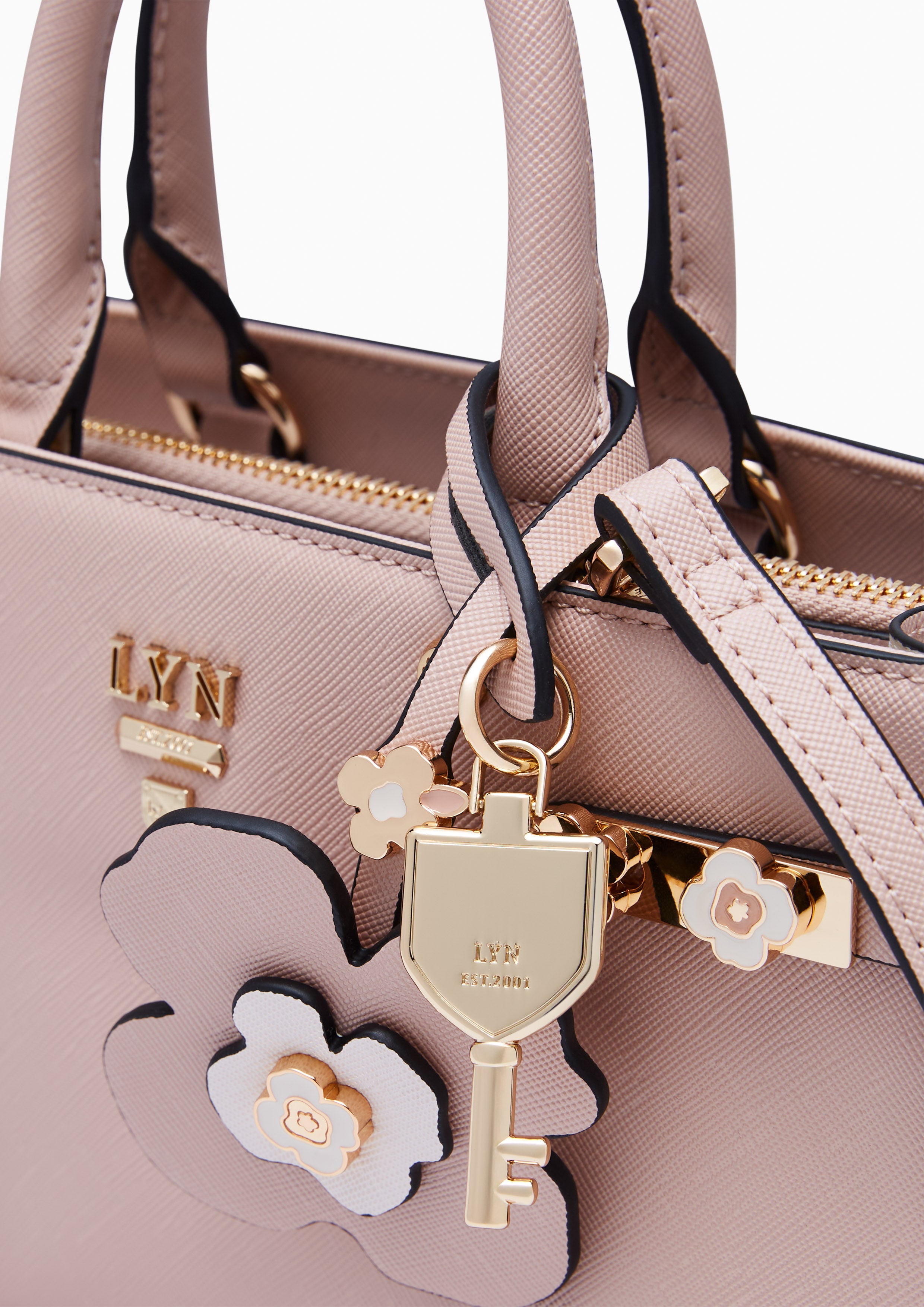 Poppy Fineness M Long Handle Bag Nude