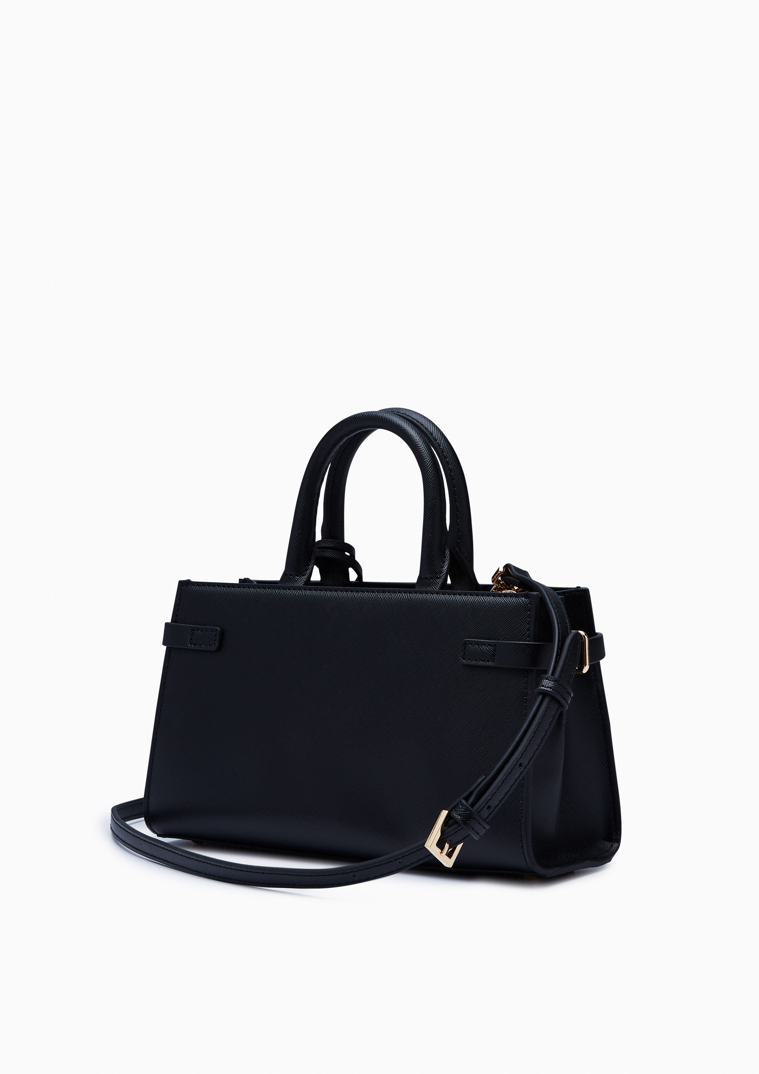 Poppy Fineness M Long Handle Bag Black