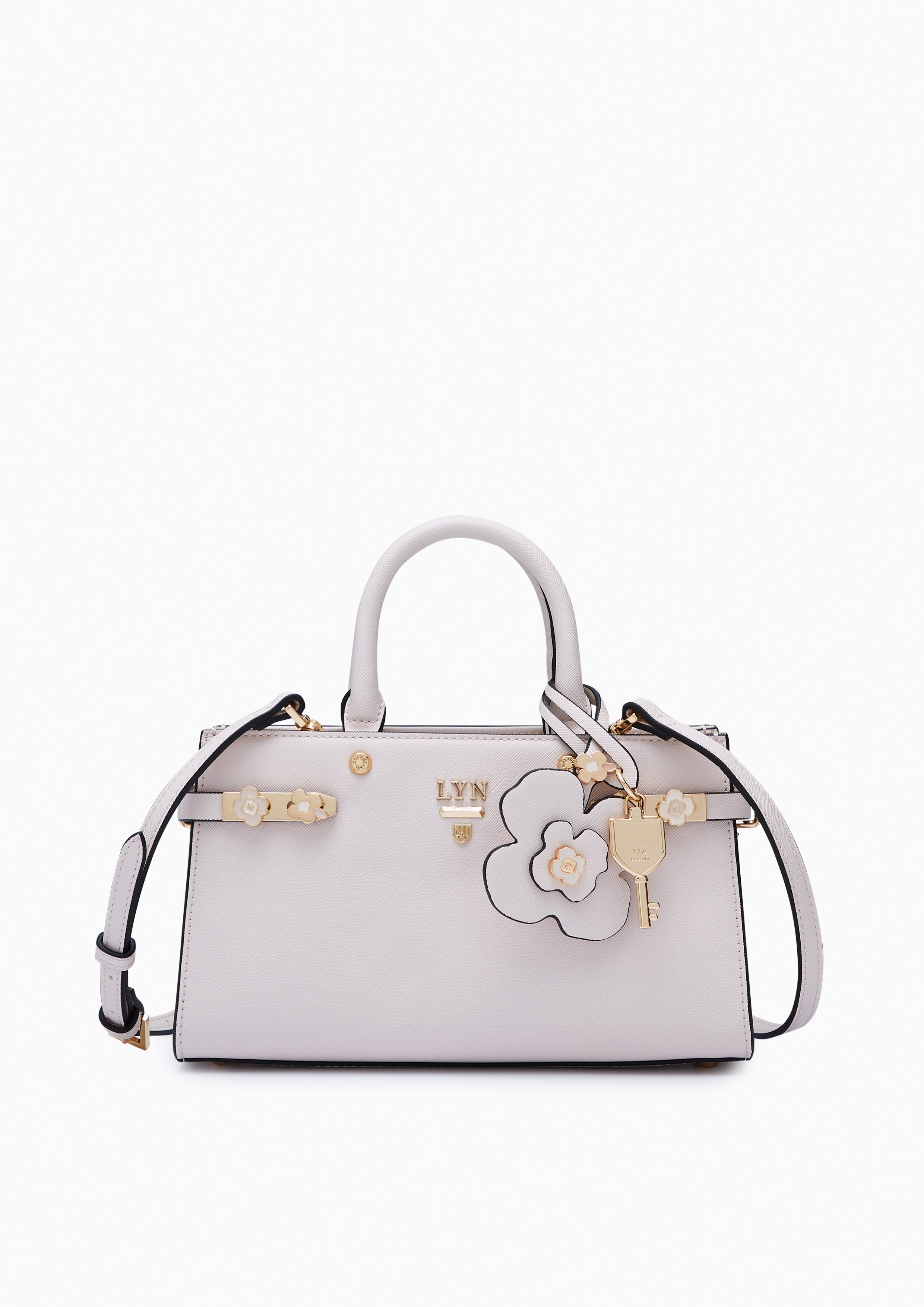 Poppy Fineness M Long Handle Bag Ivory