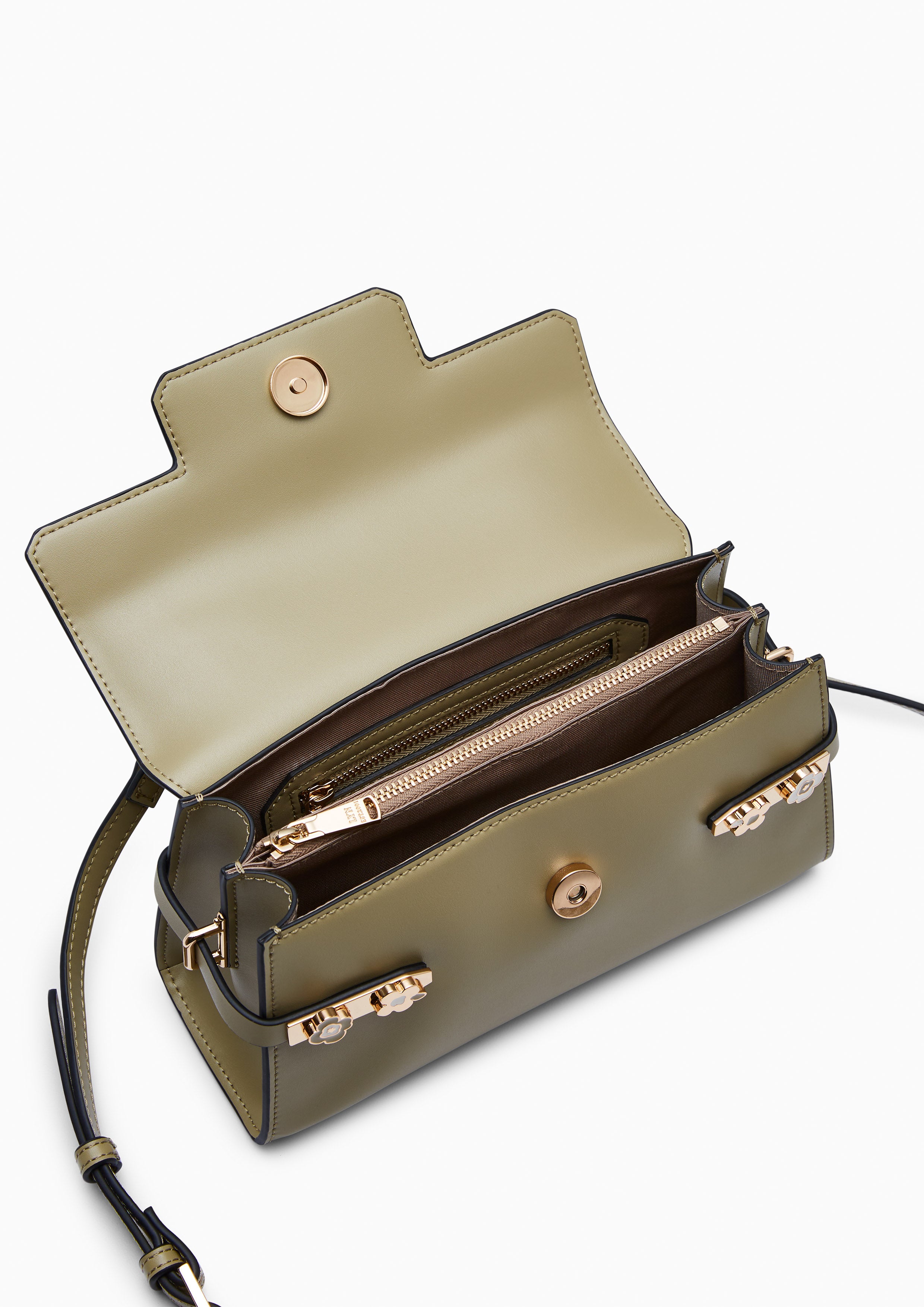 Poppy Fineness M Top Handle Bag Green