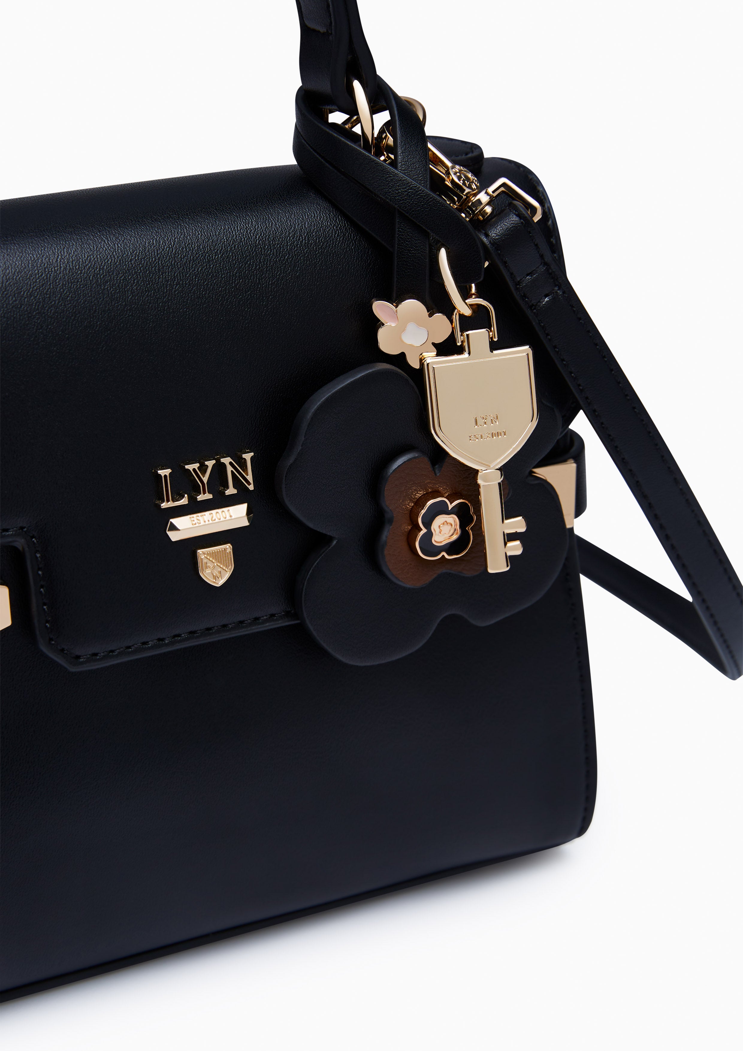 Poppy Fineness S Top Handle Bag Black