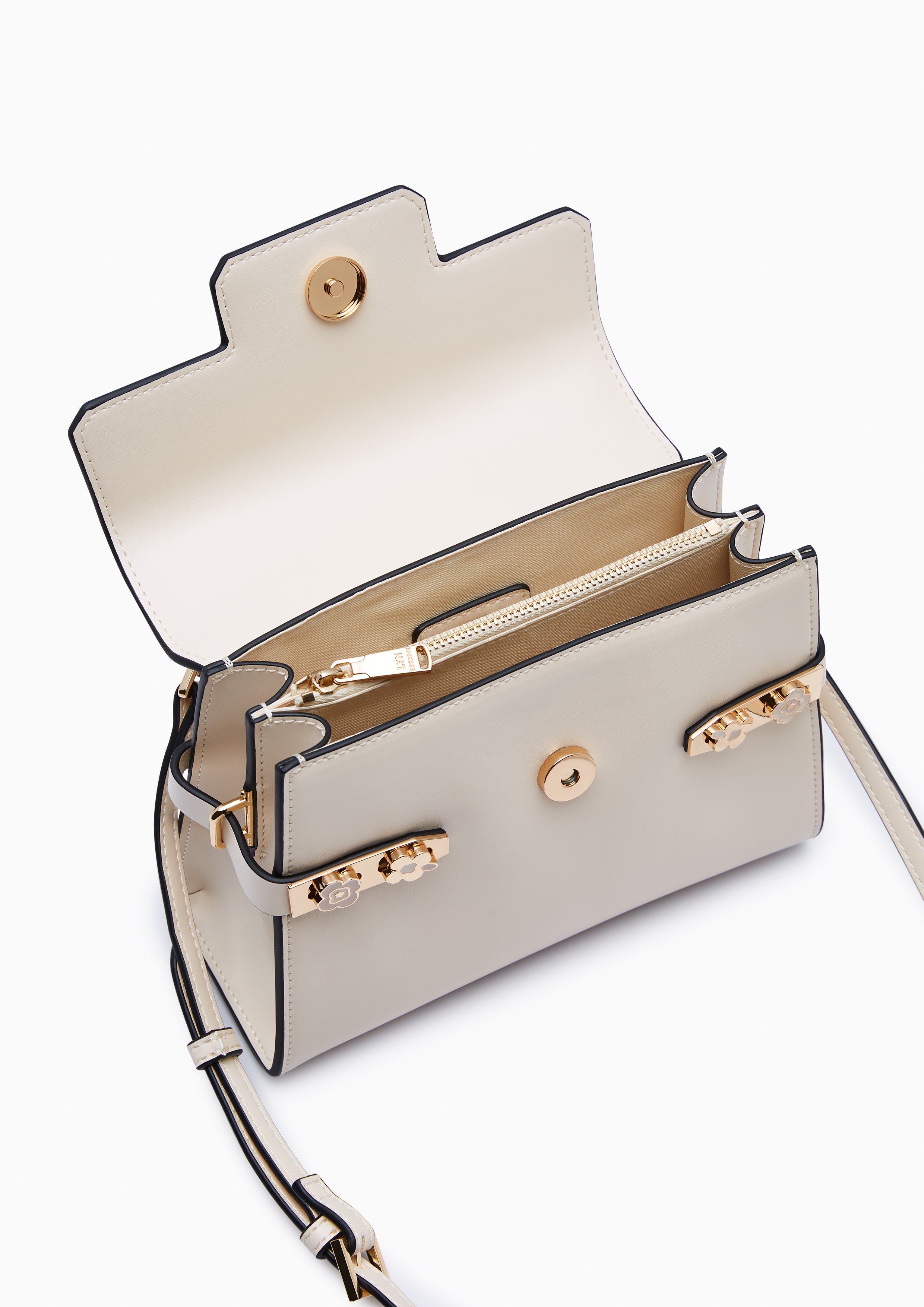 Poppy Fineness S Top Handle Bag Ivory