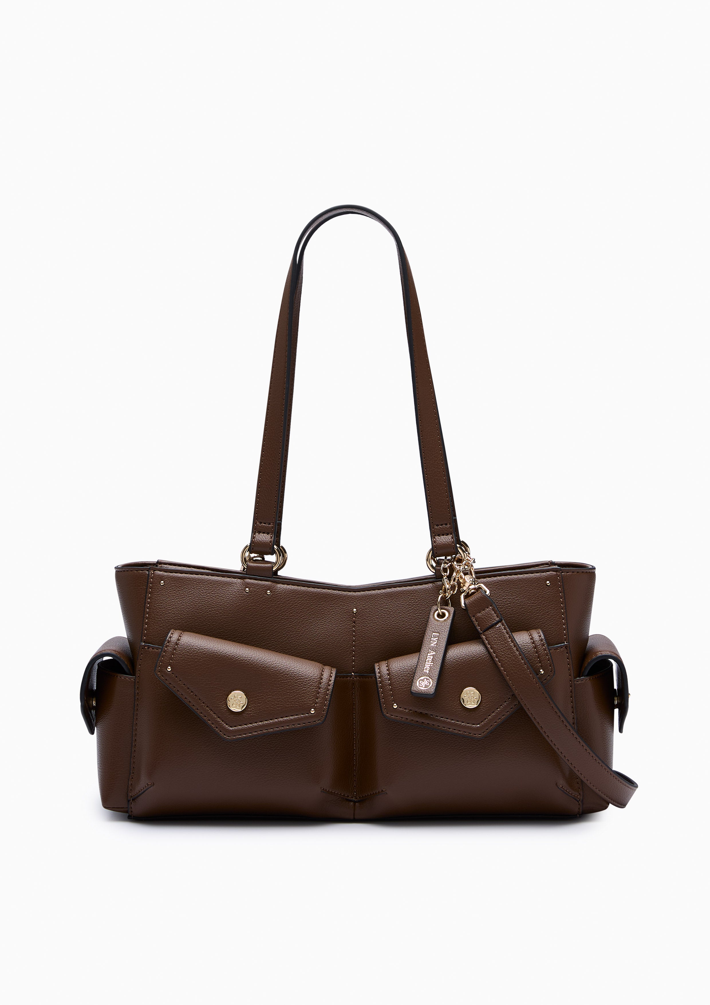 Atelli L Shoulder Bag Dark Brown