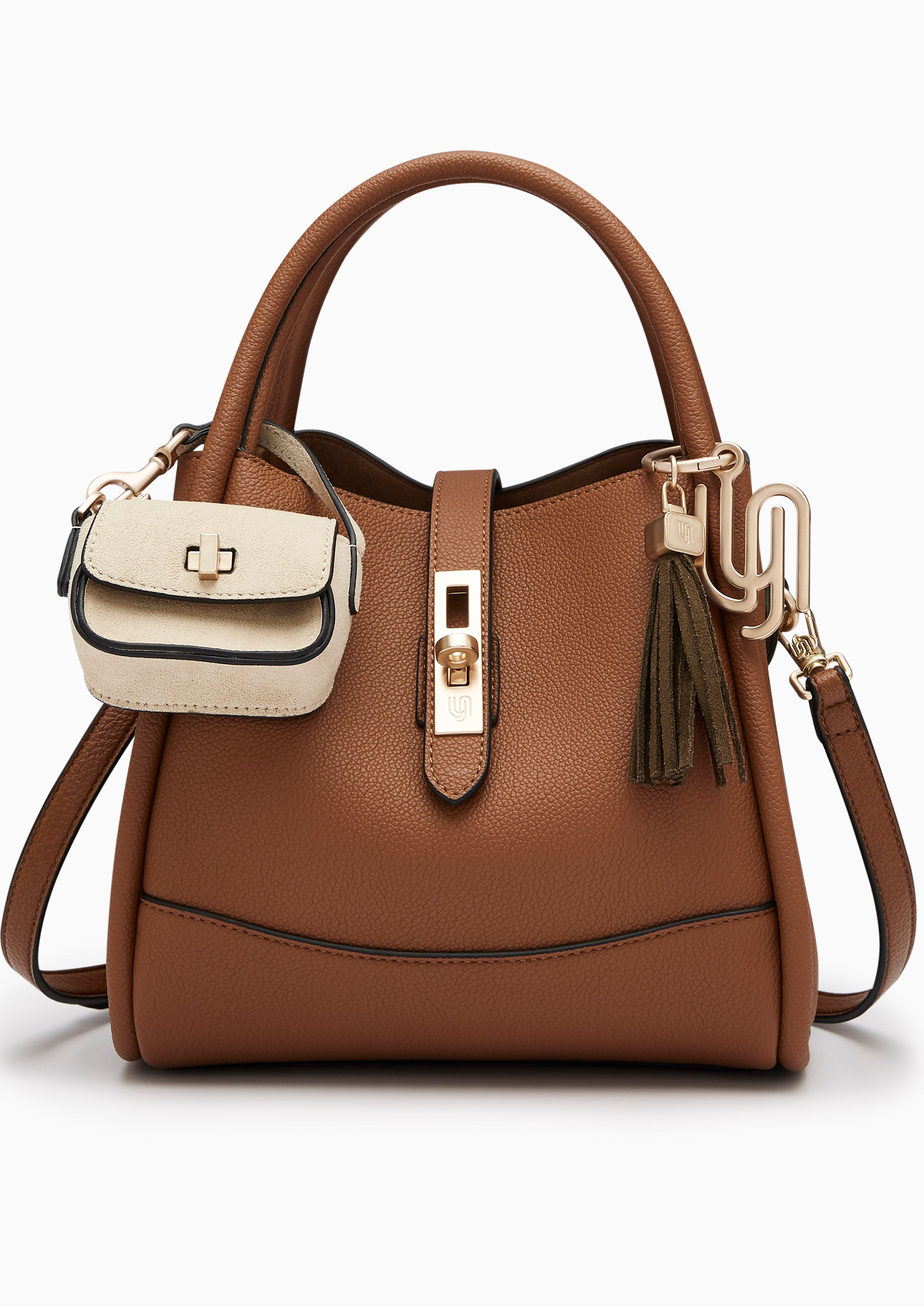 Morra Infinite L Top Handle Bag Brown