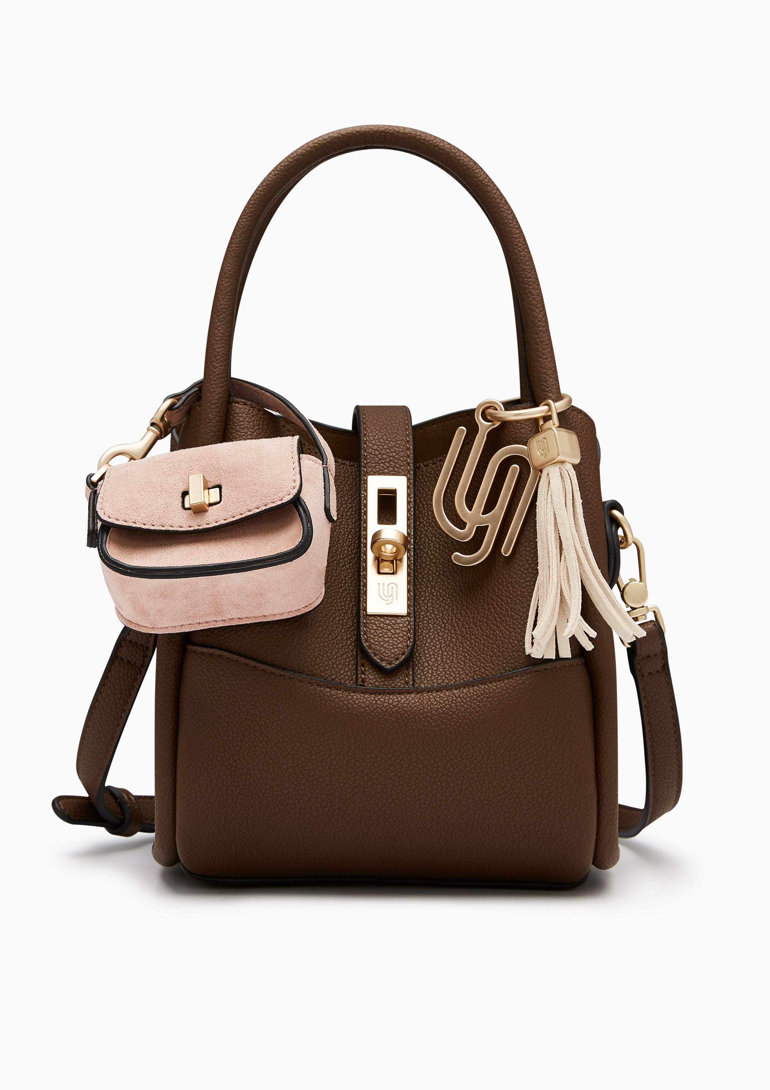 Morra Infinite S Top Handle Bag Dark Brown