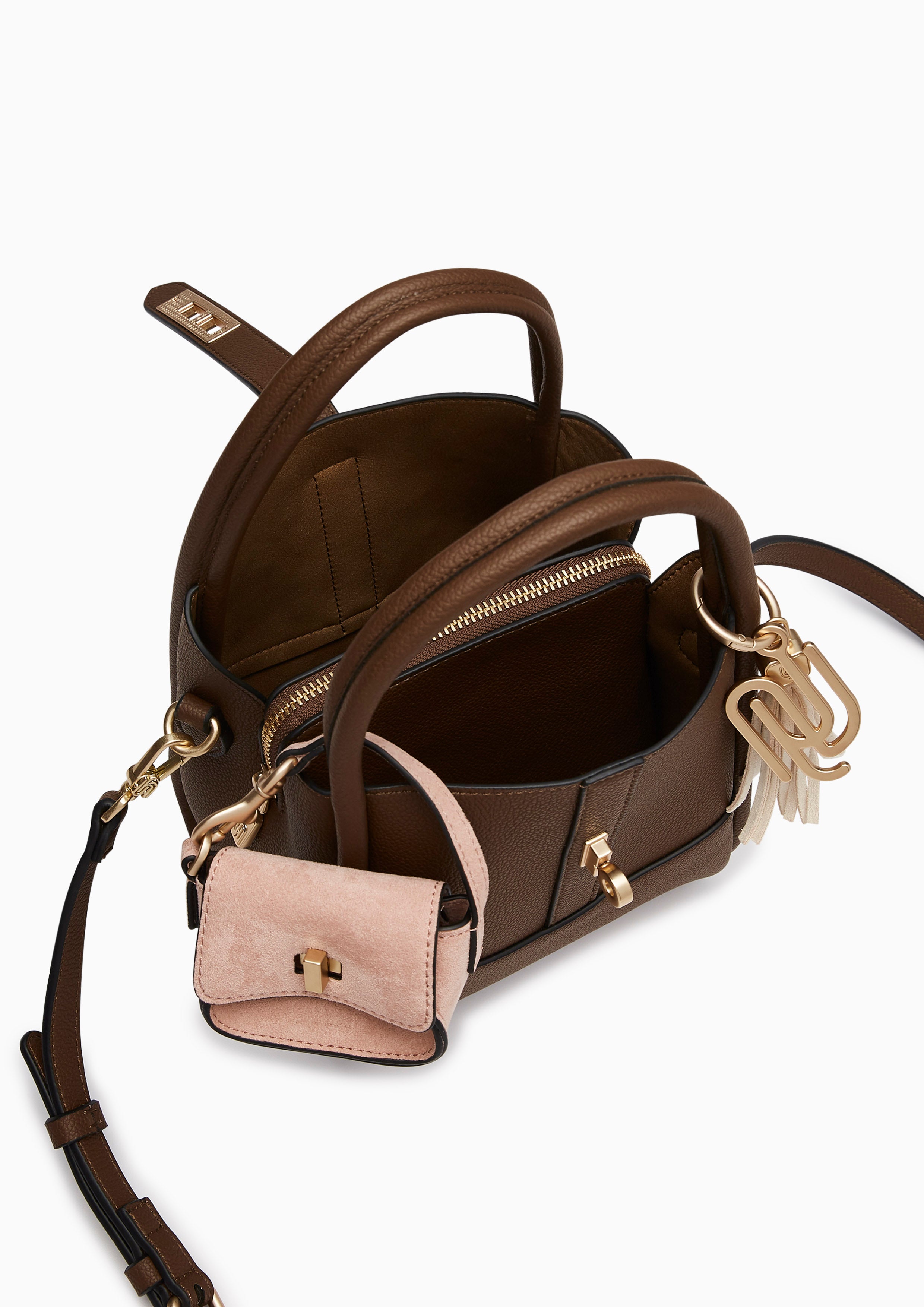 Morra Infinite S Top Handle Bag Dark Brown