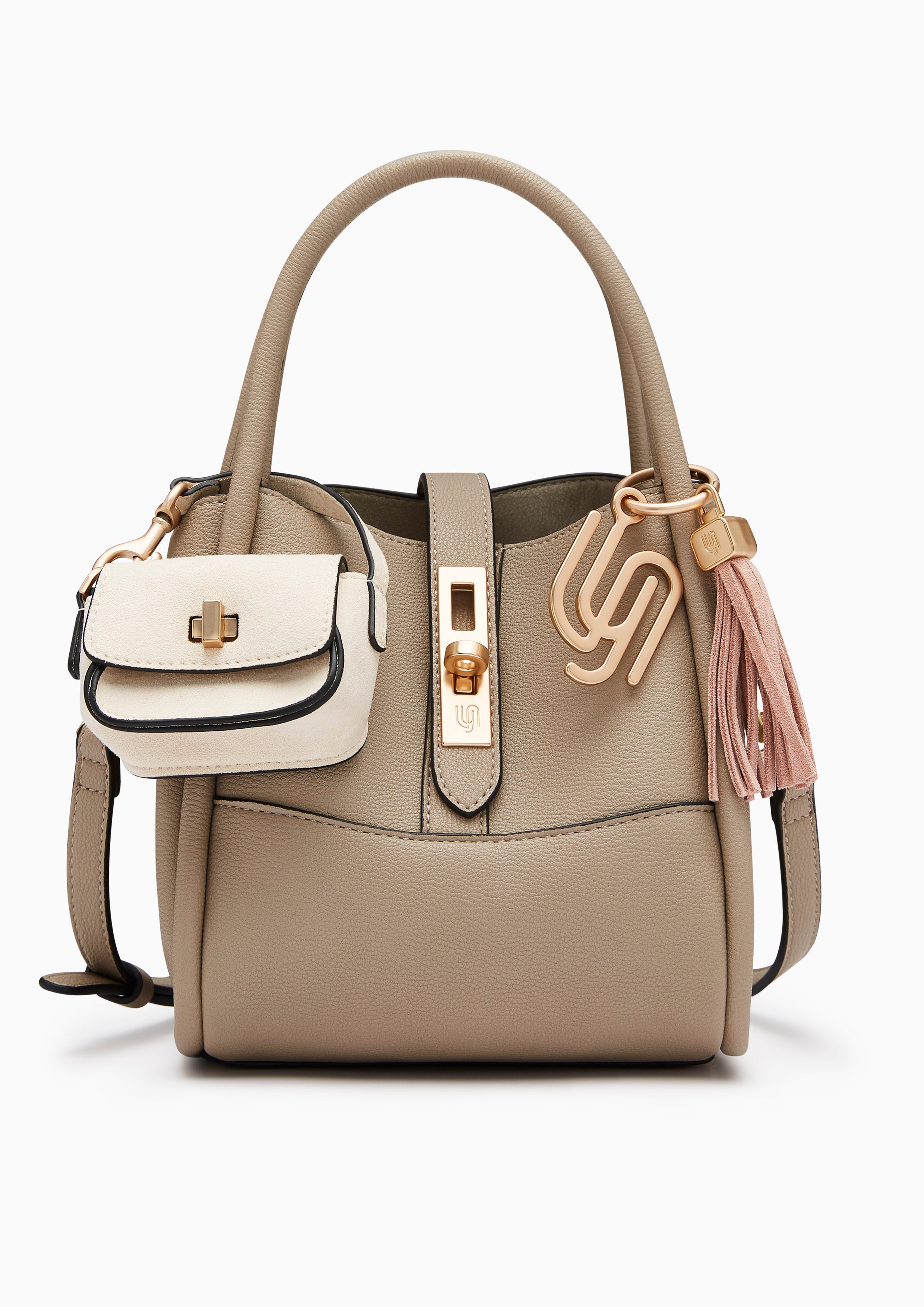 Morra Infinite S Top Handle Bag Taupe
