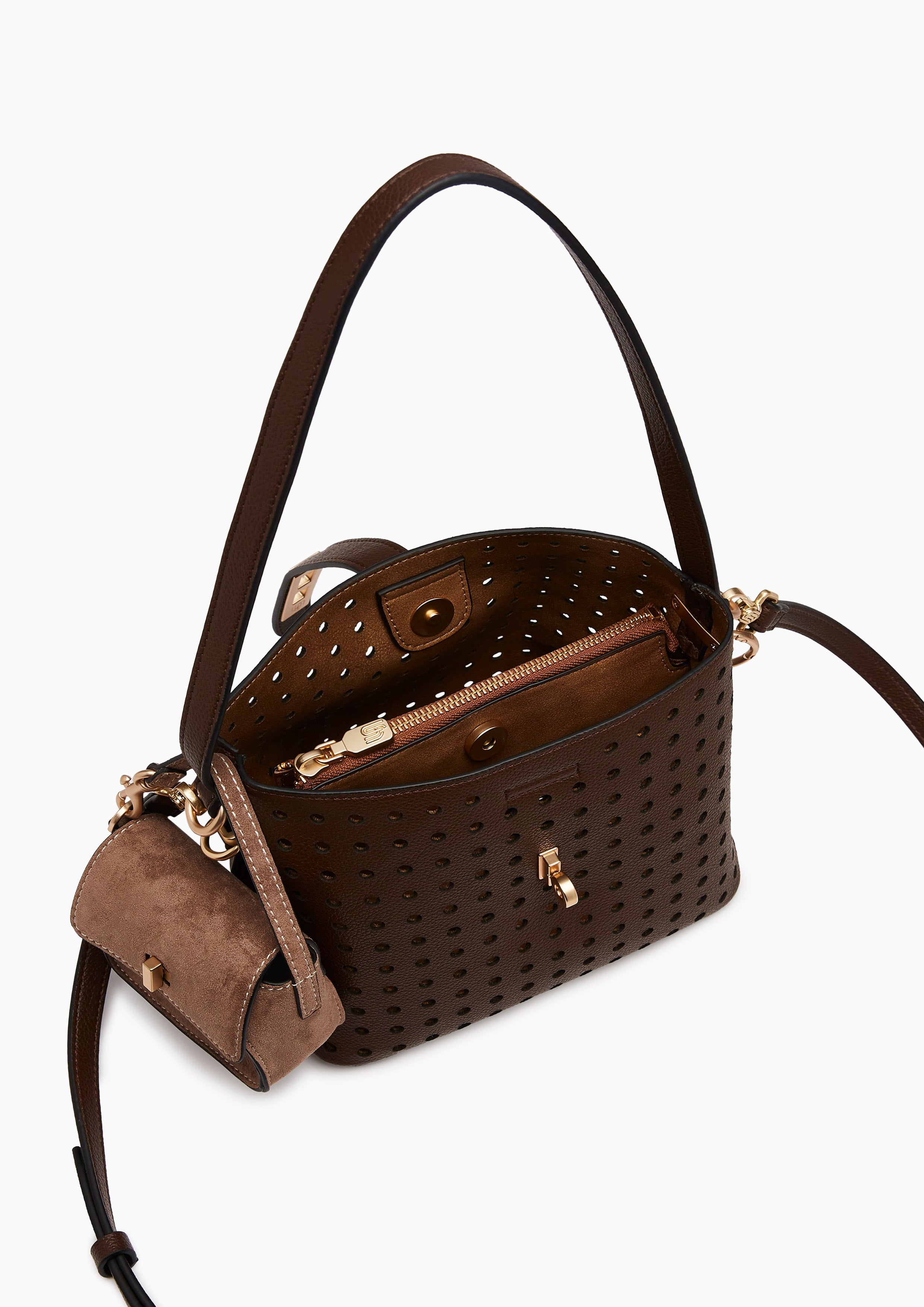 Morra Infinite Shots Bucket Bag Dark Brown