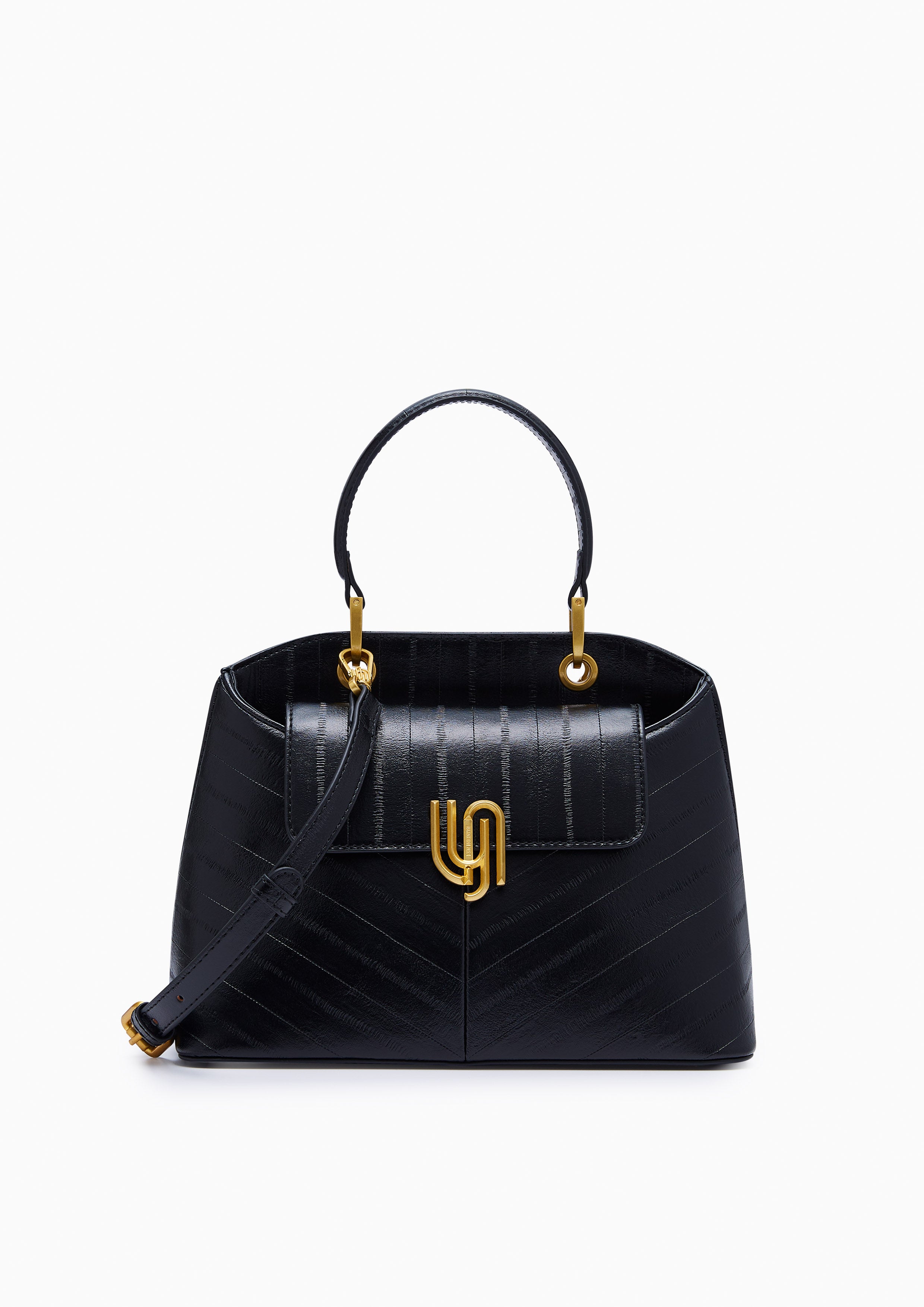 Cleo M Top Handle Bag Black