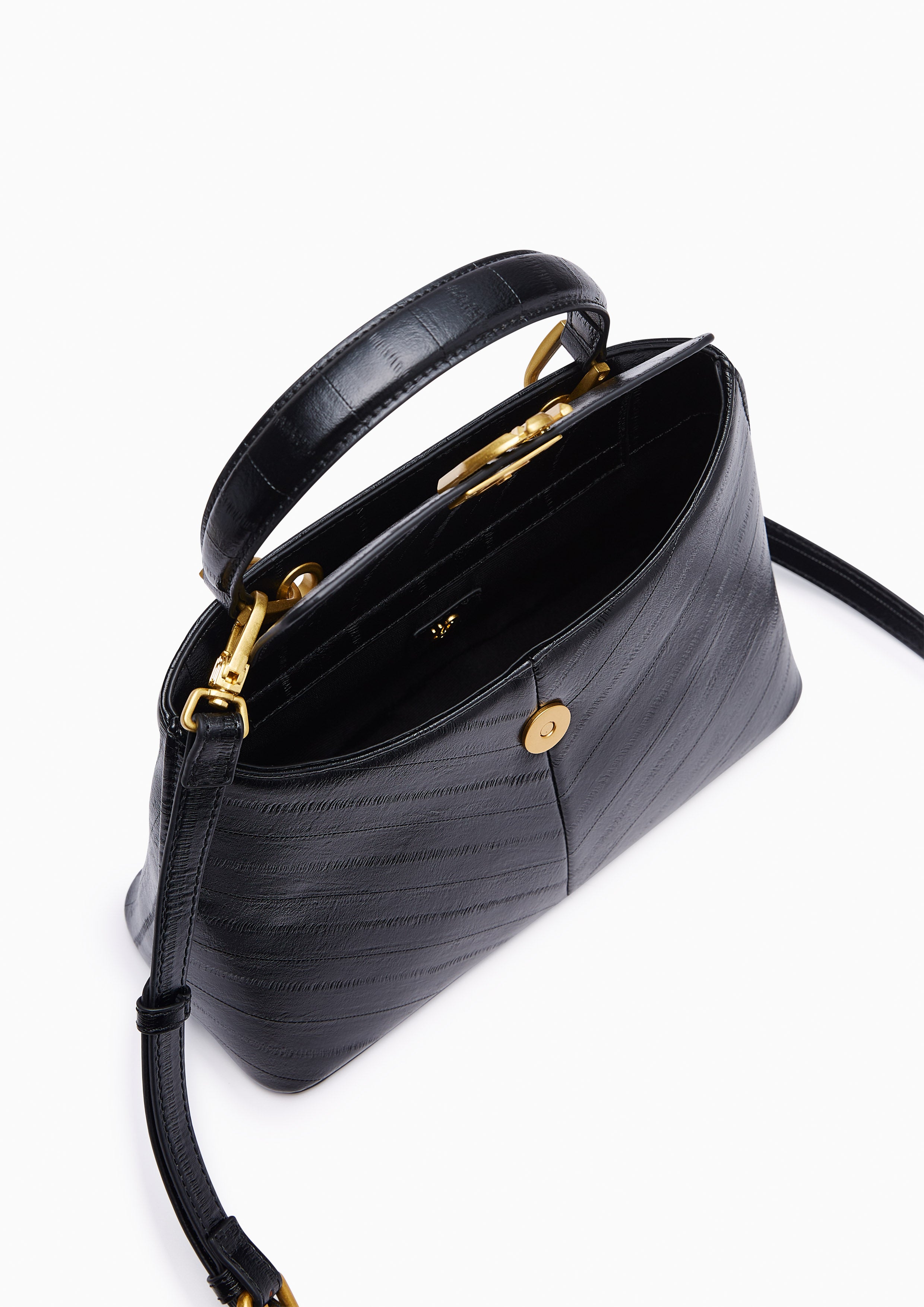Cleo M Top Handle Bag Black