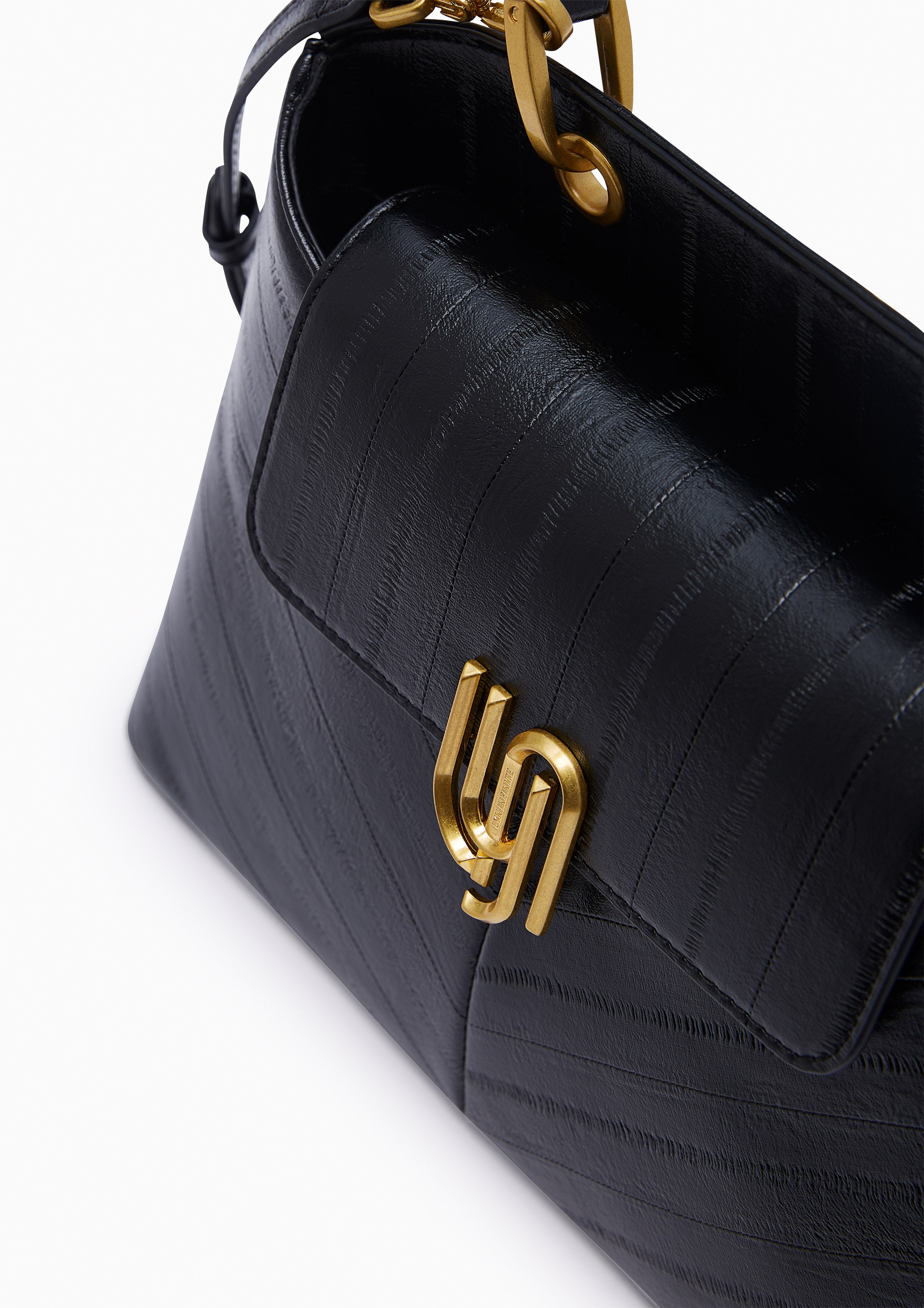 Cleo M Top Handle Bag Black