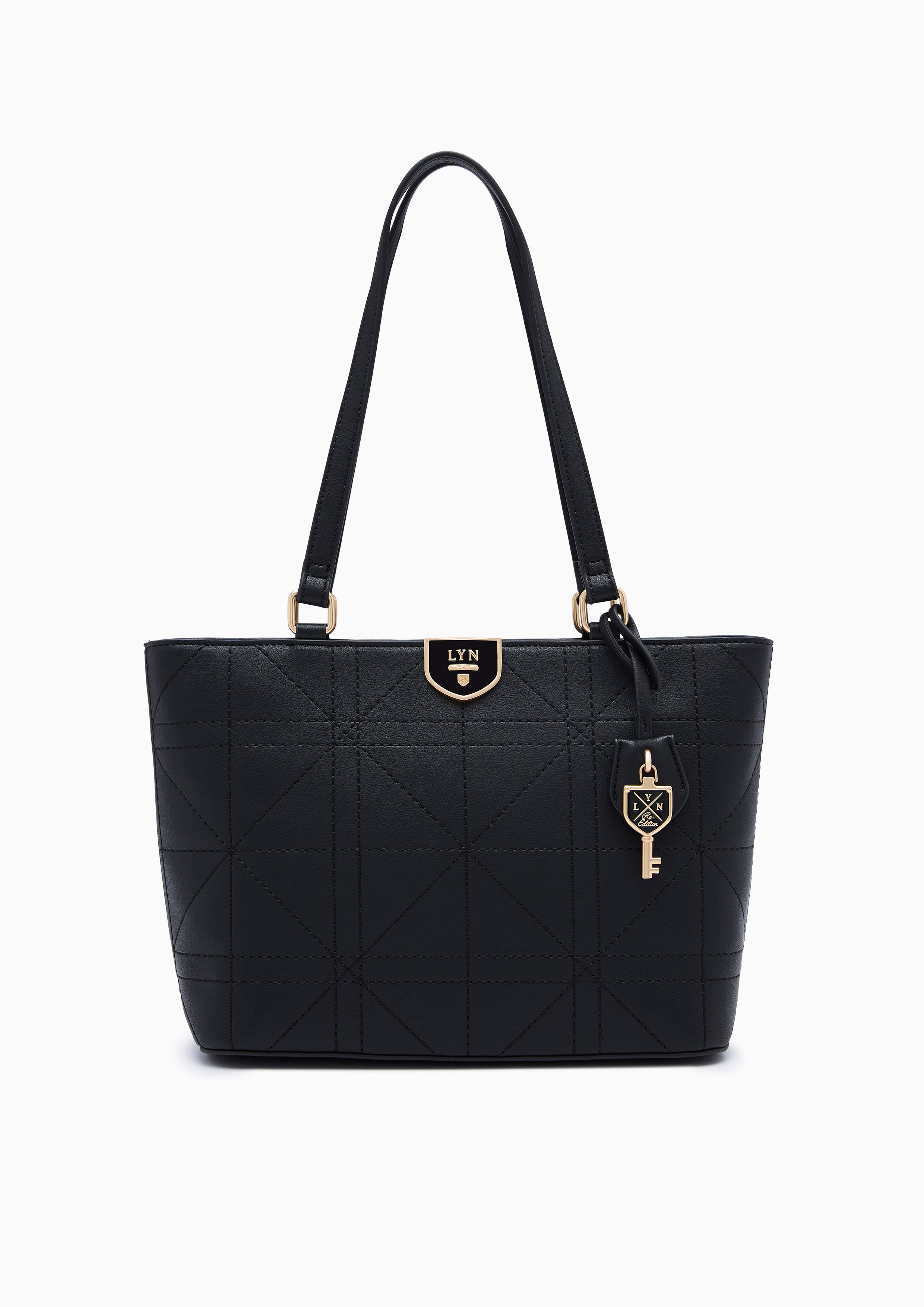 Re-Edit Grids M Tote Bag Black