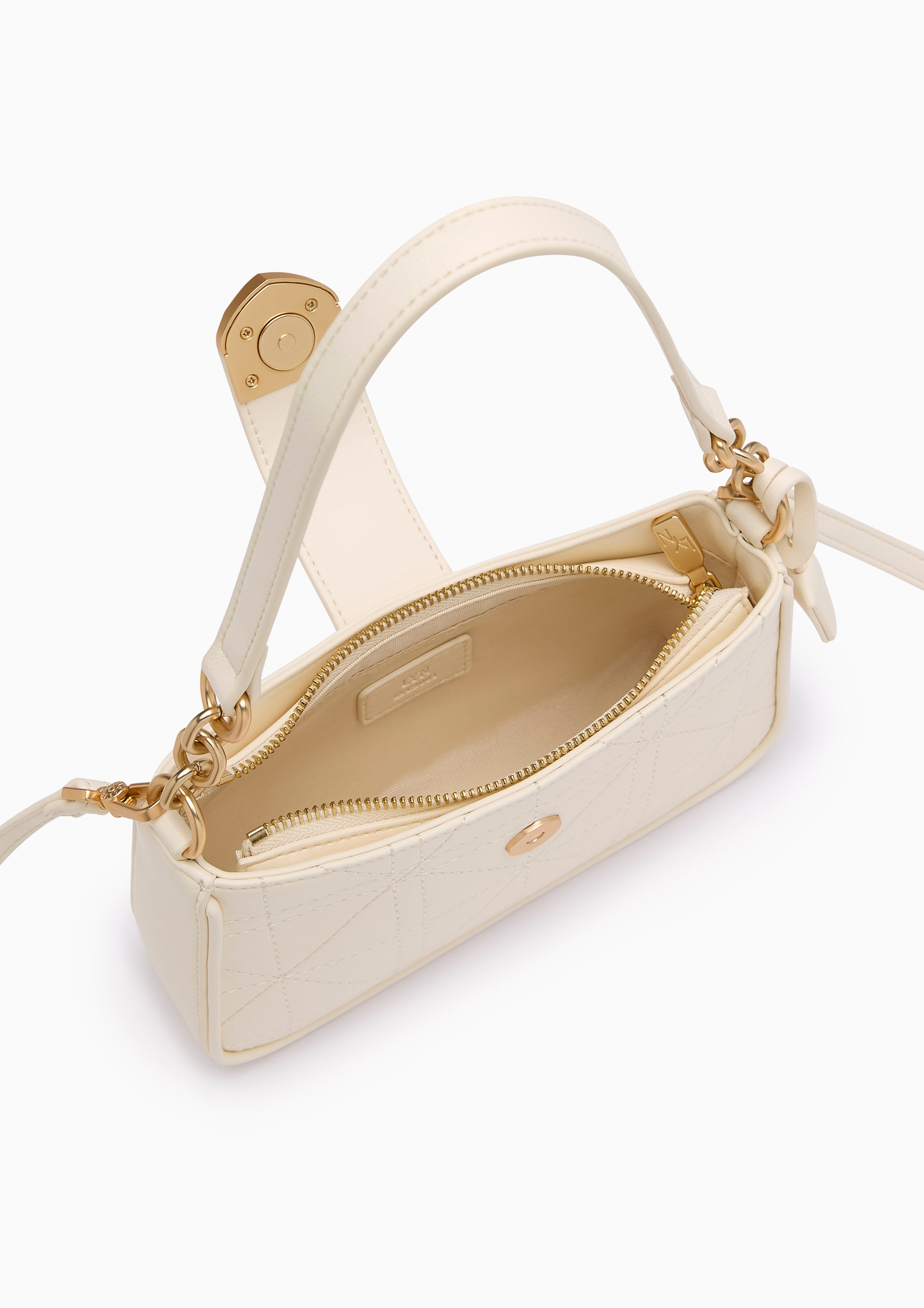 Athella Grid S Shoulder Bag Ivory