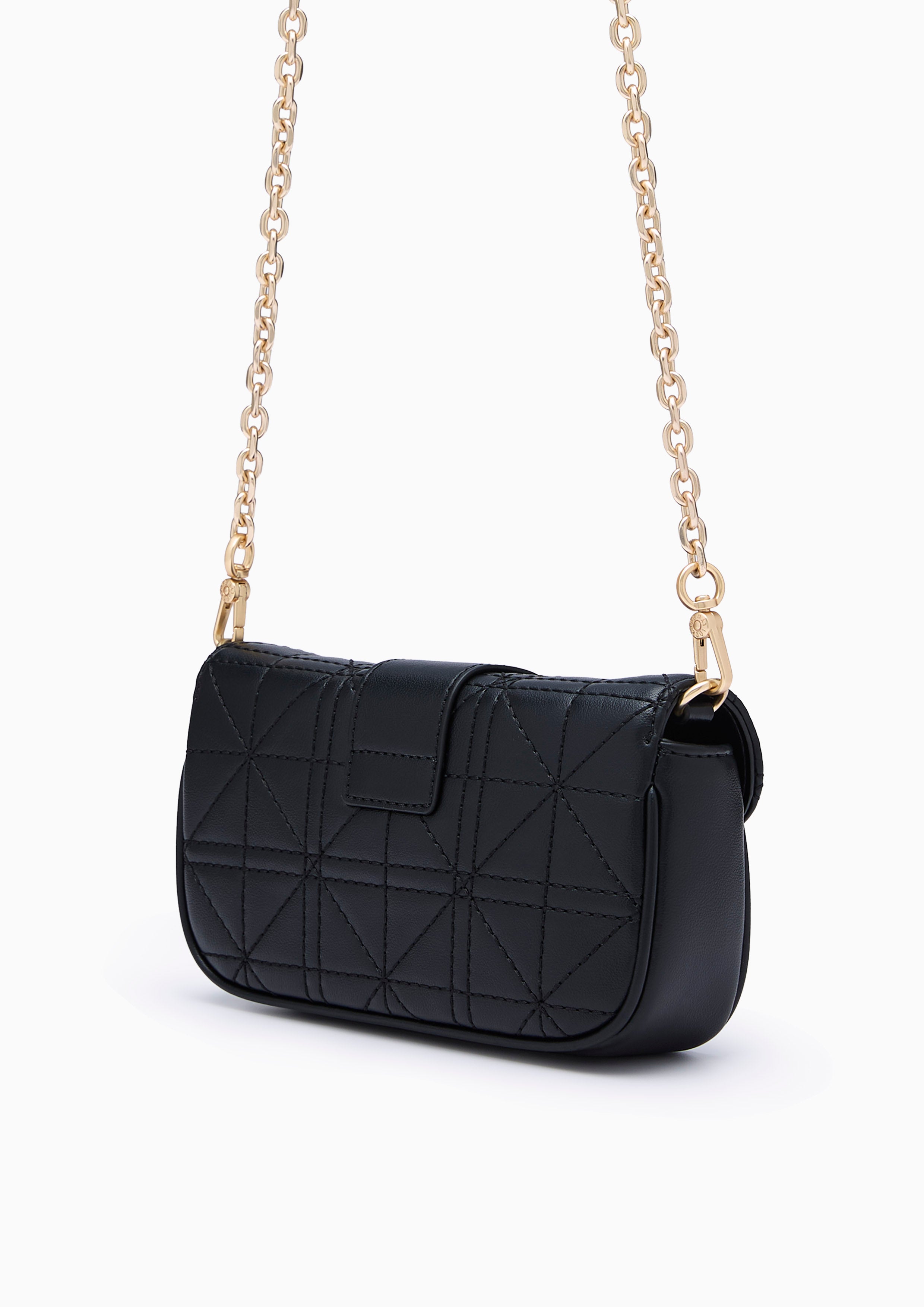 Re-Edit Acasia Grid Mini Bag Black