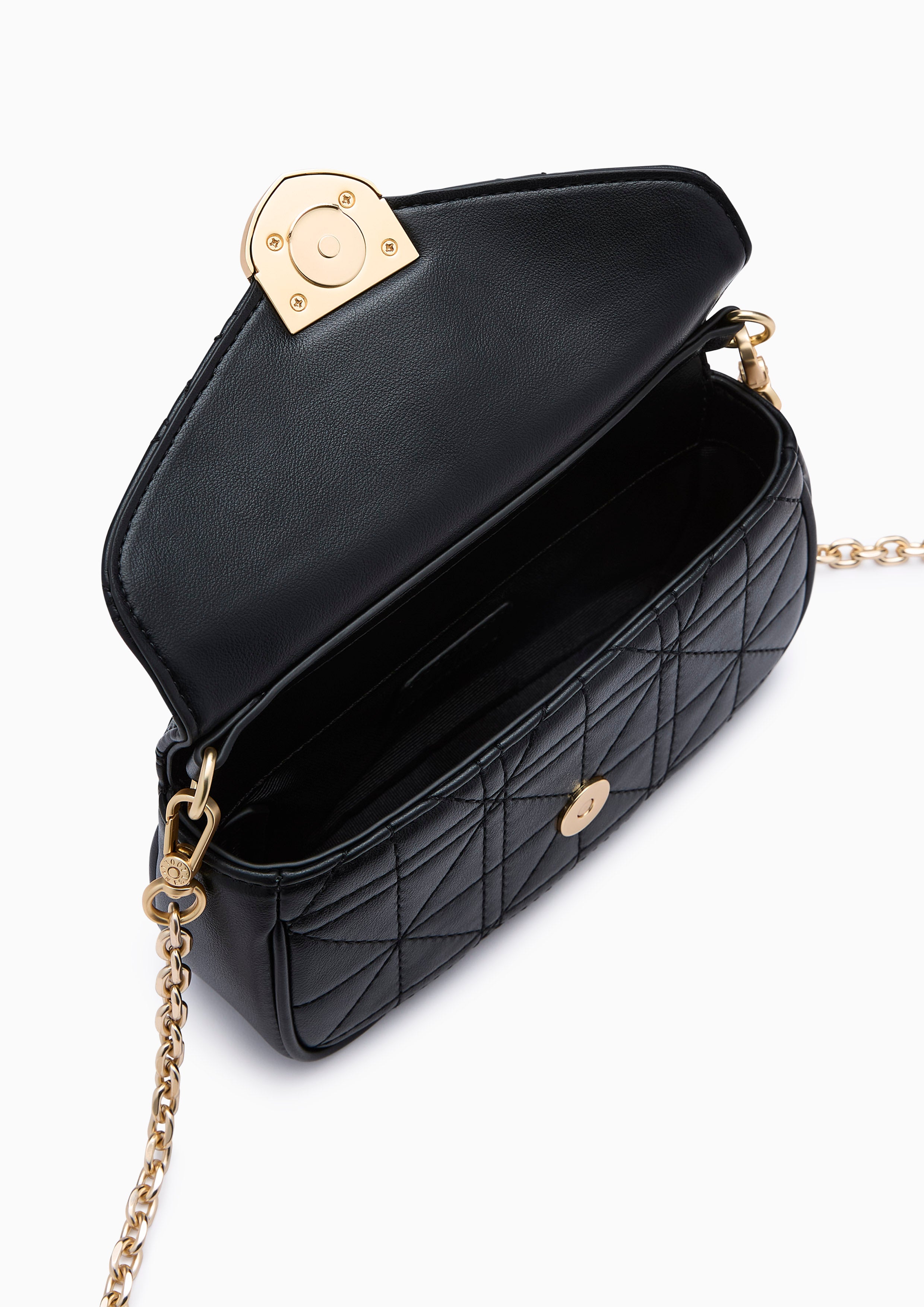 Re-Edit Acasia Grid Mini Bag Black