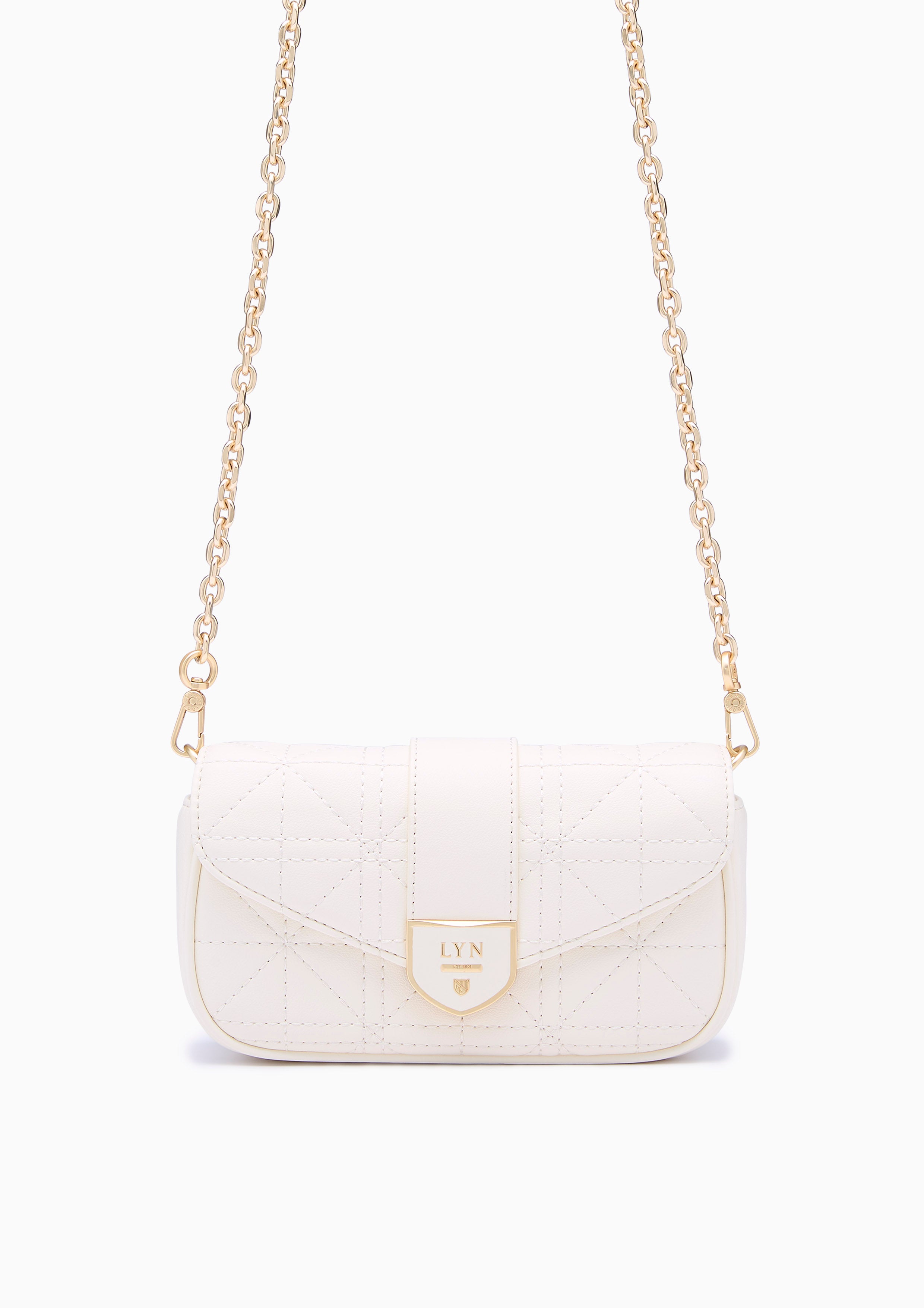 Re-Edit Acasia Grid Mini Bag Ivory