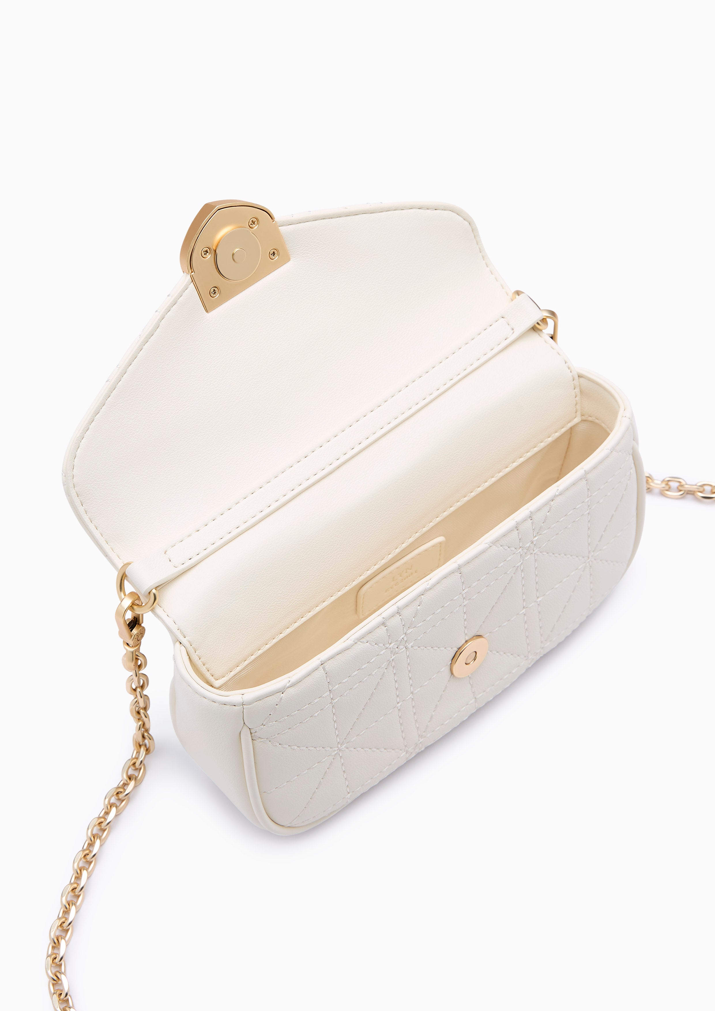 Re-Edit Acasia Grid Mini Bag Ivory