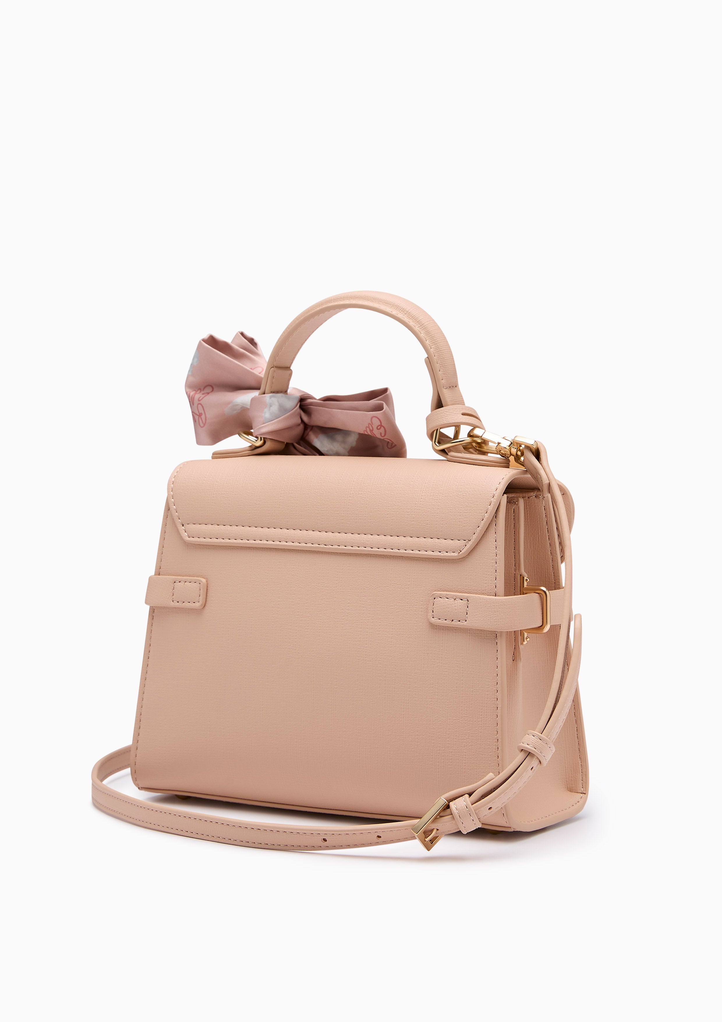 Lady Fineness S Top Handle Bag Nude