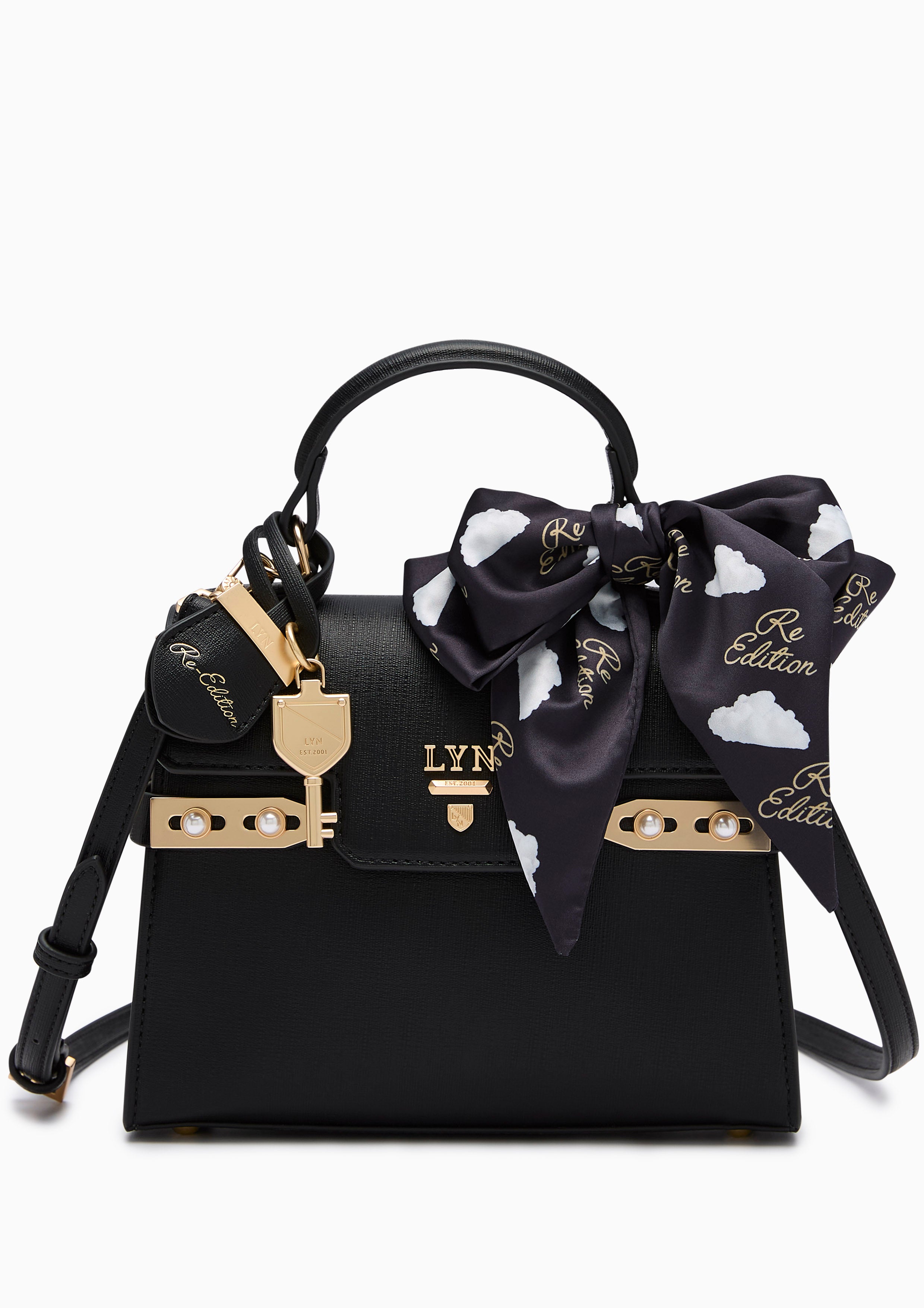 Lady Fineness S Top Handle Bag Black