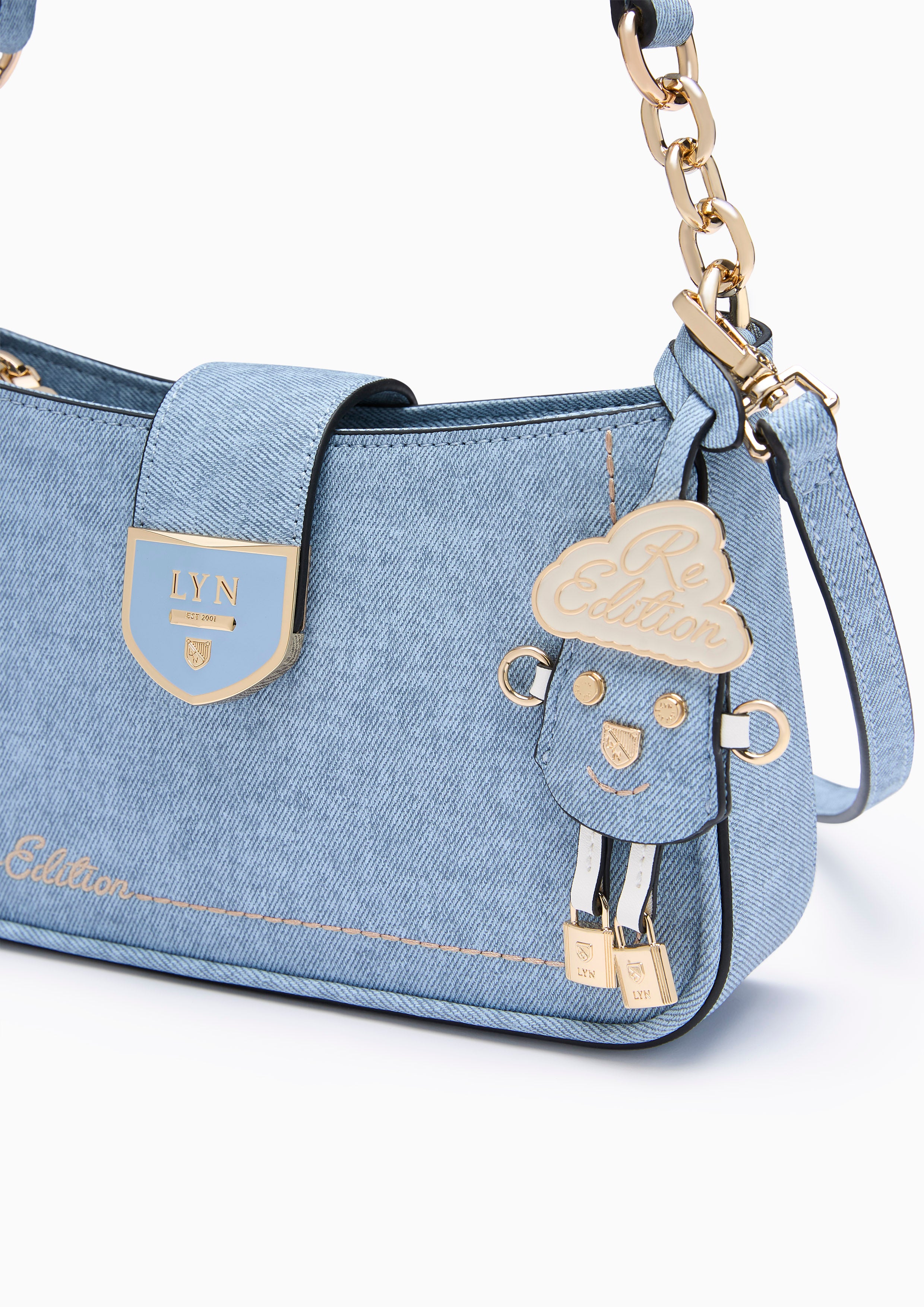 กระเป๋าสะพายไหล่ รุ่น Lynna Athella Denim S