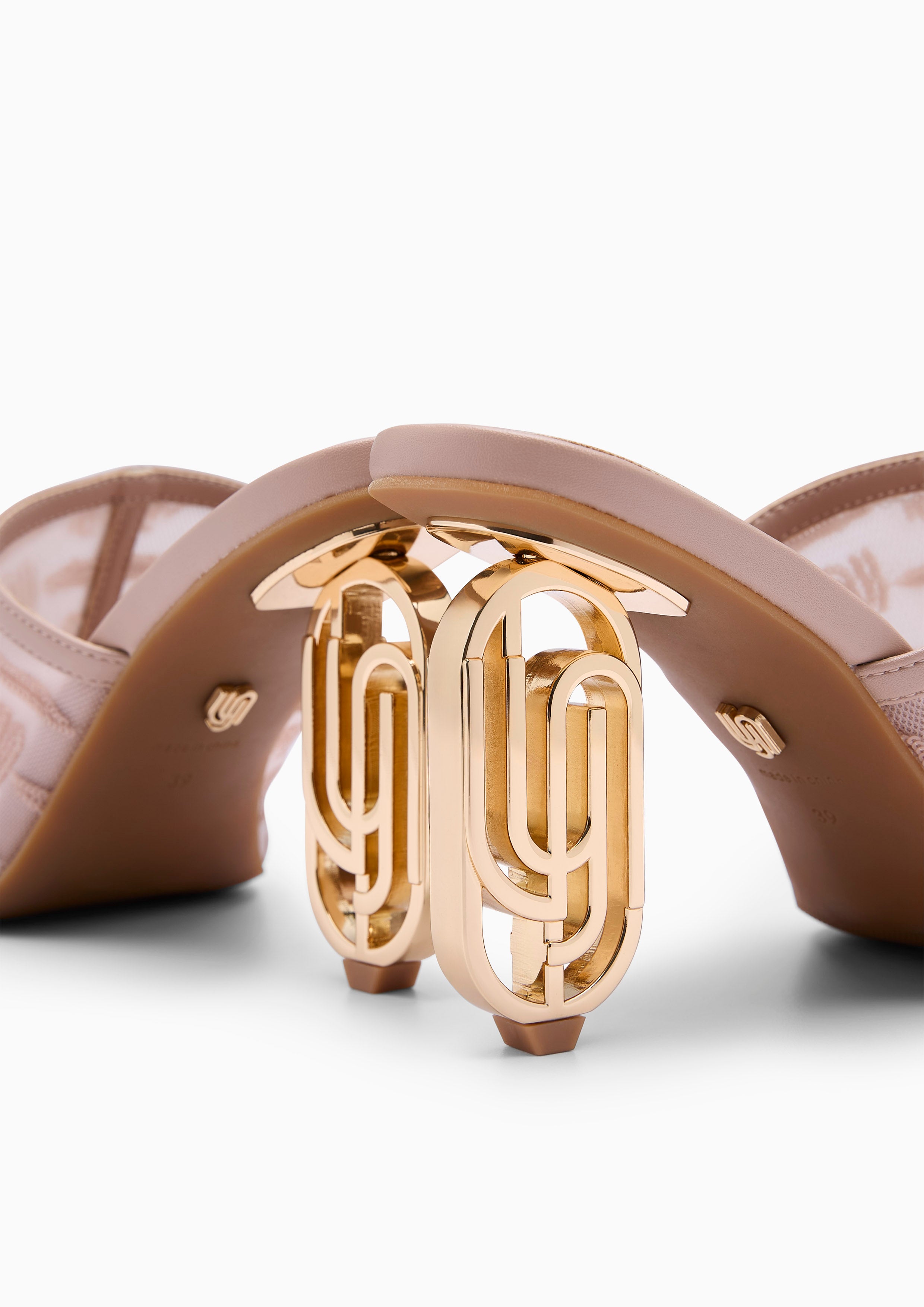 Intention High Heel Mules Nude