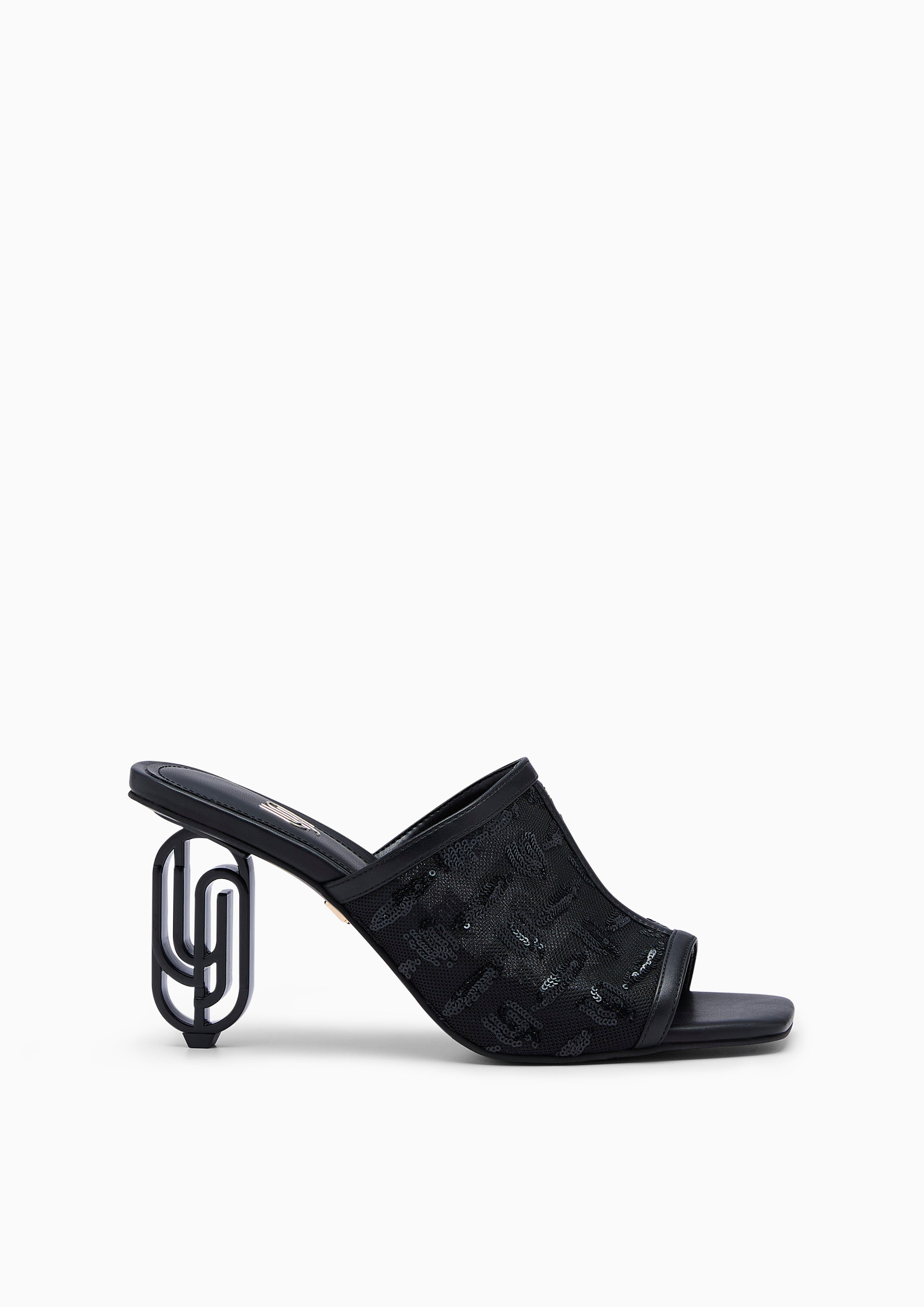 Intention High Heel Mules Black