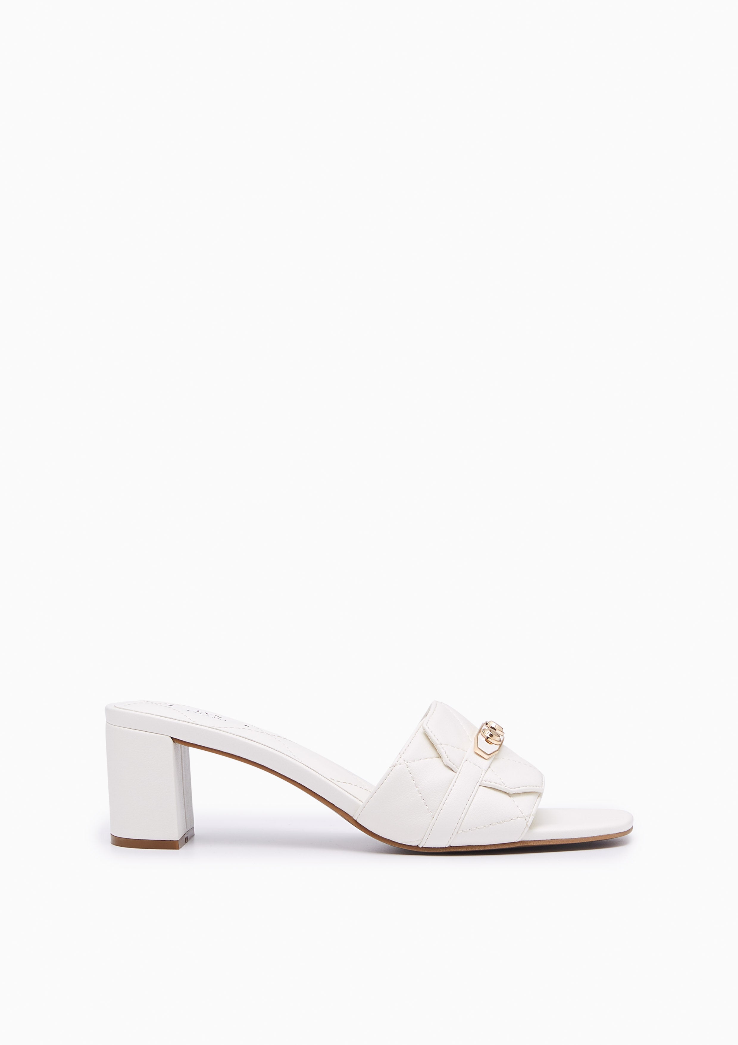 Master Quilt Heel Sandal Ivory