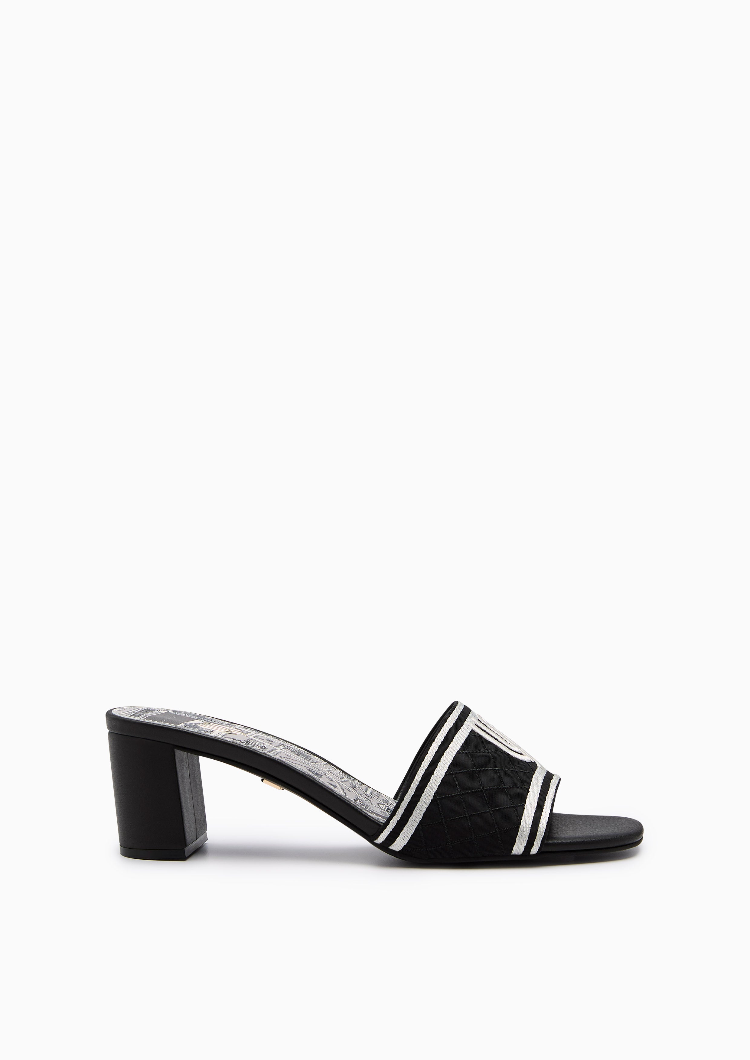 Maiden Map Infinite Mid Heel Sandal Black