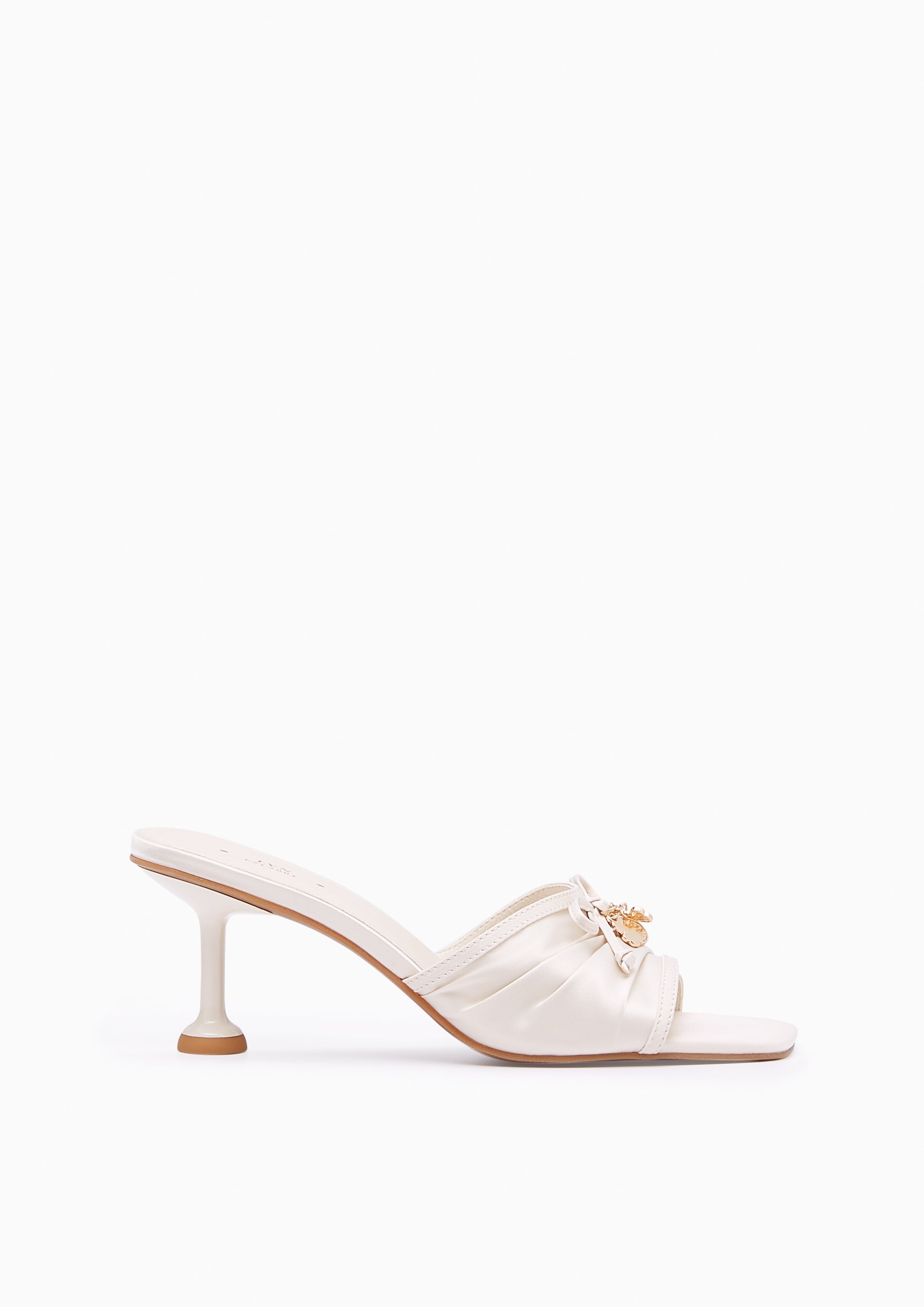 Laurel Mid Heel Sandal Ivory