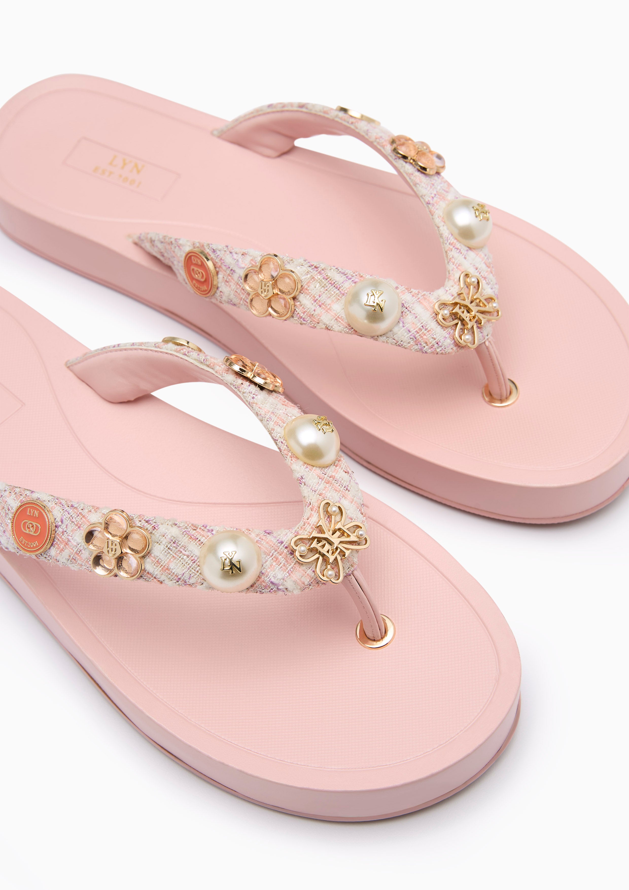 Calista Thong Flat Sandal Pink