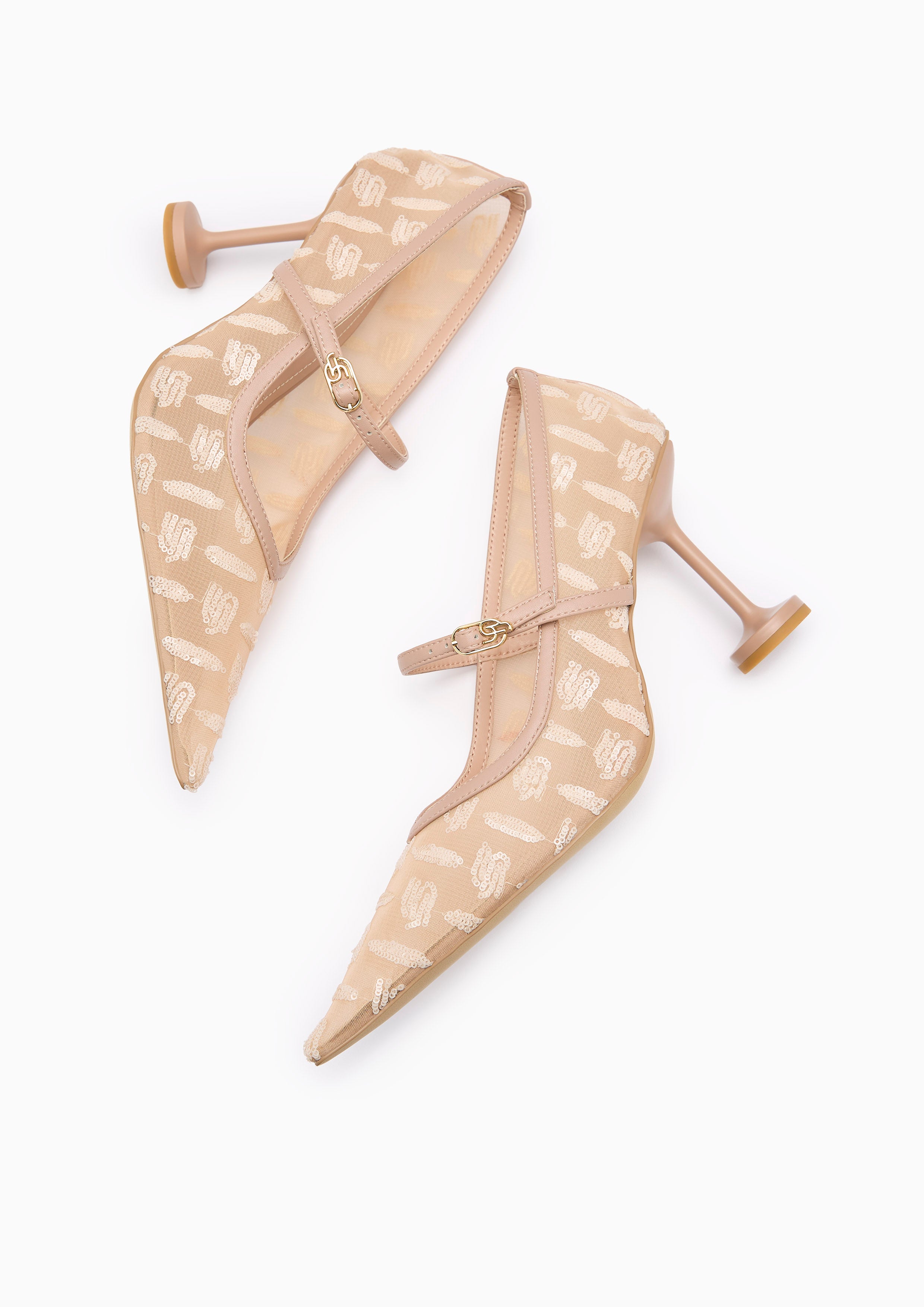 Nina Infinite Mary Jane Pumps Nude