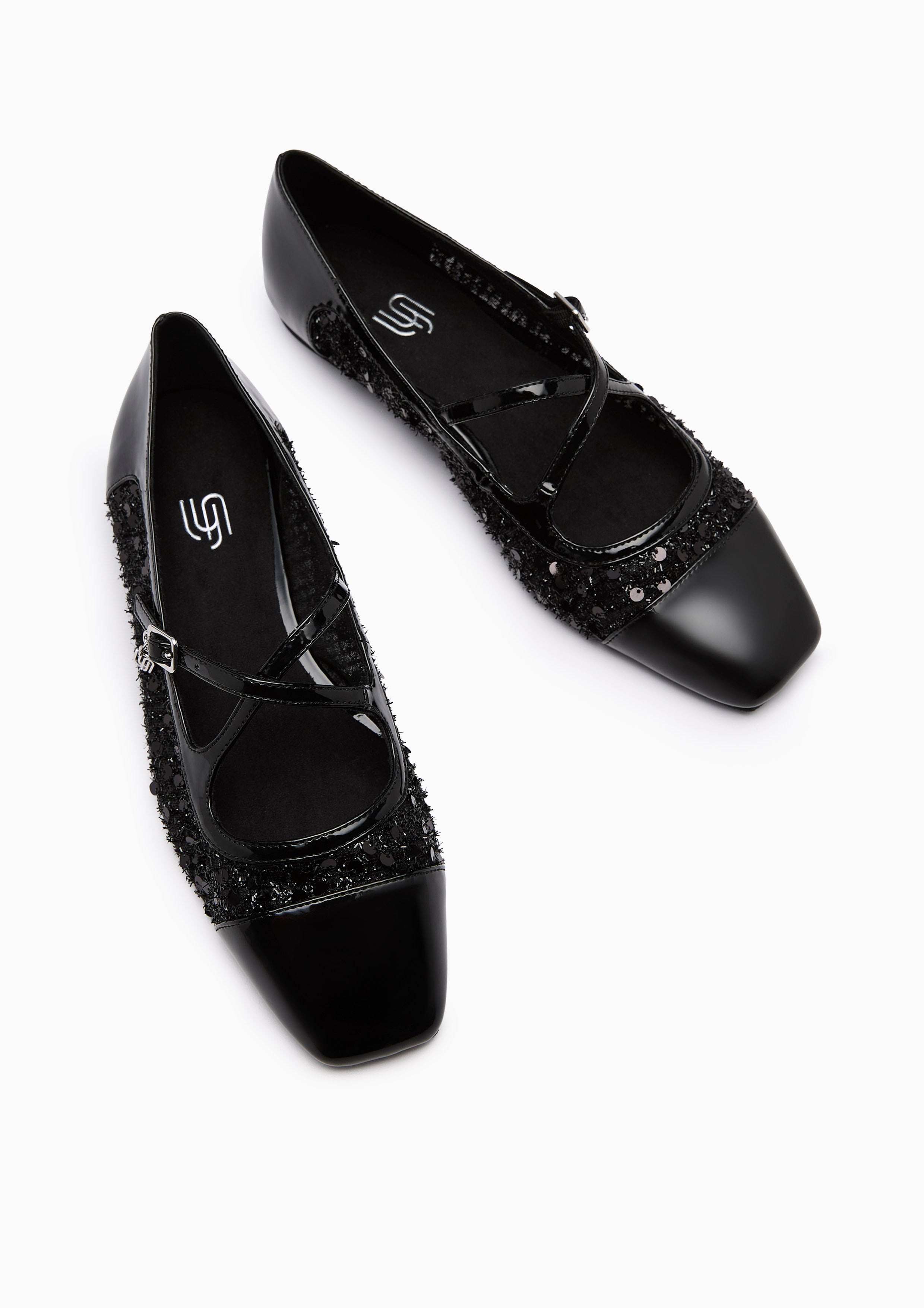 Romilly Infinite Flat Ballerina Black