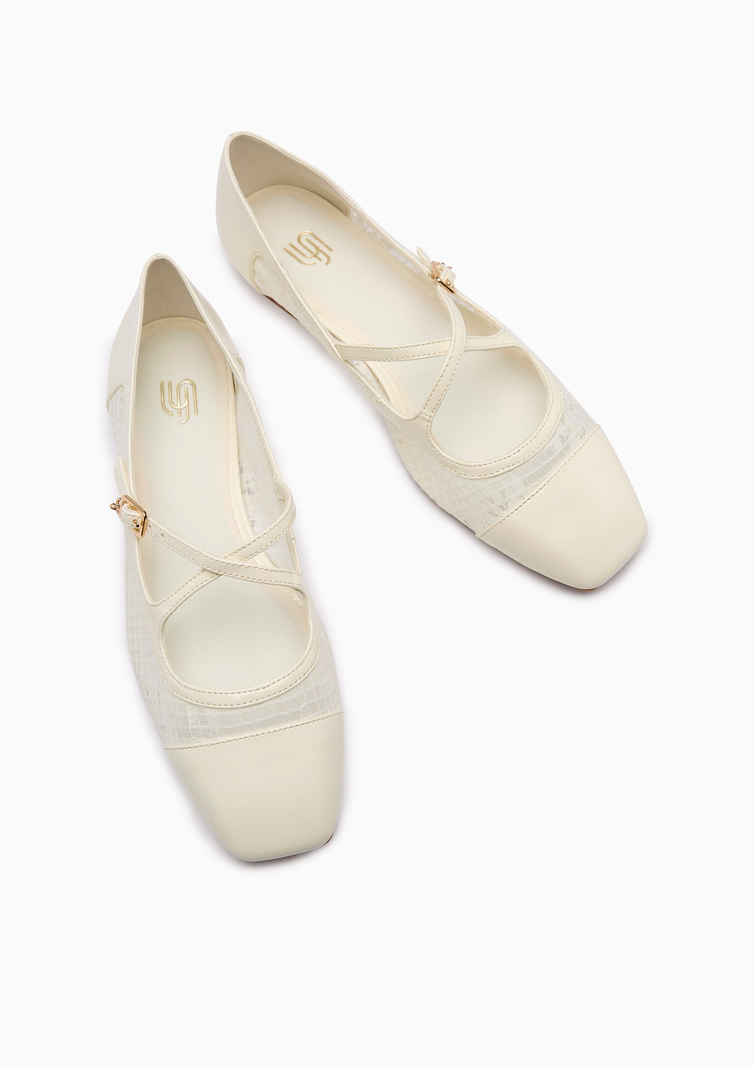 Romilly Infinite Flat Ballerina Ivory