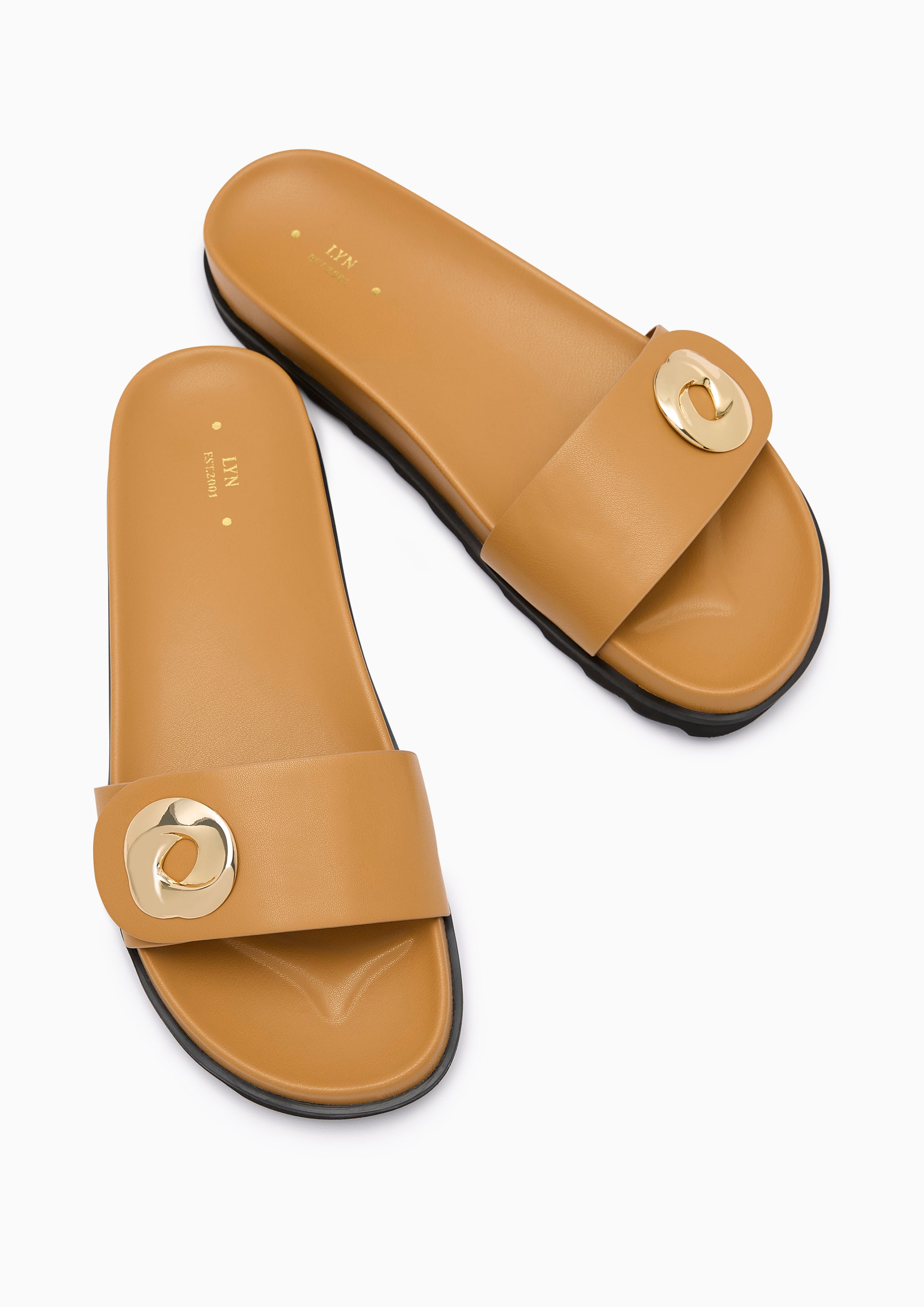 Lay Flat Sandal Brown