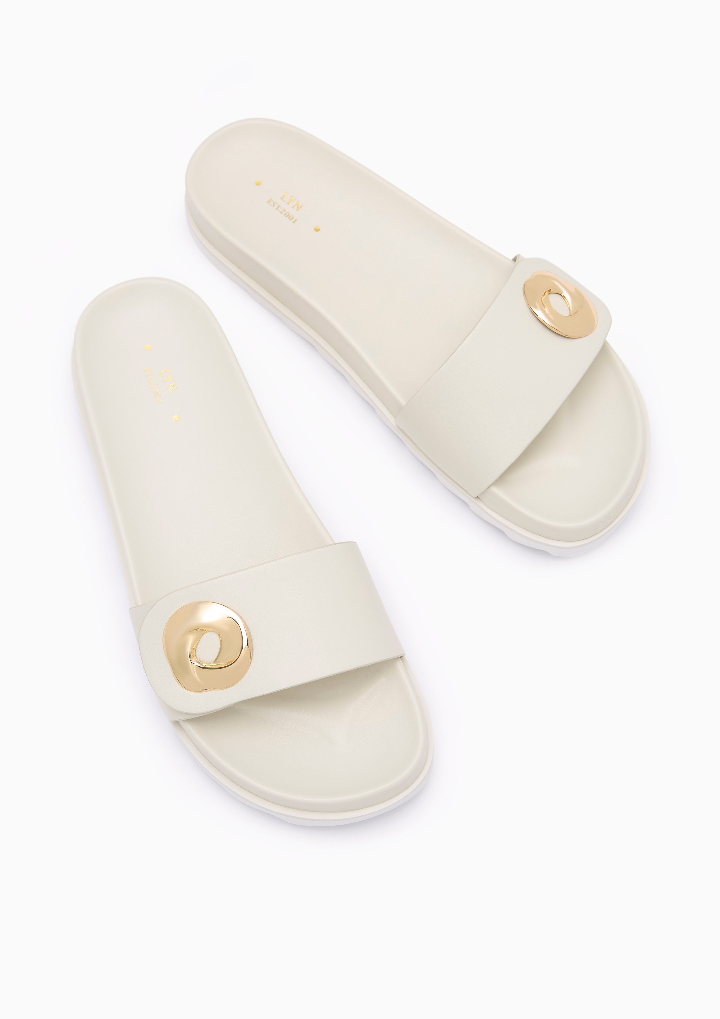Lay Flat Sandal Off-White