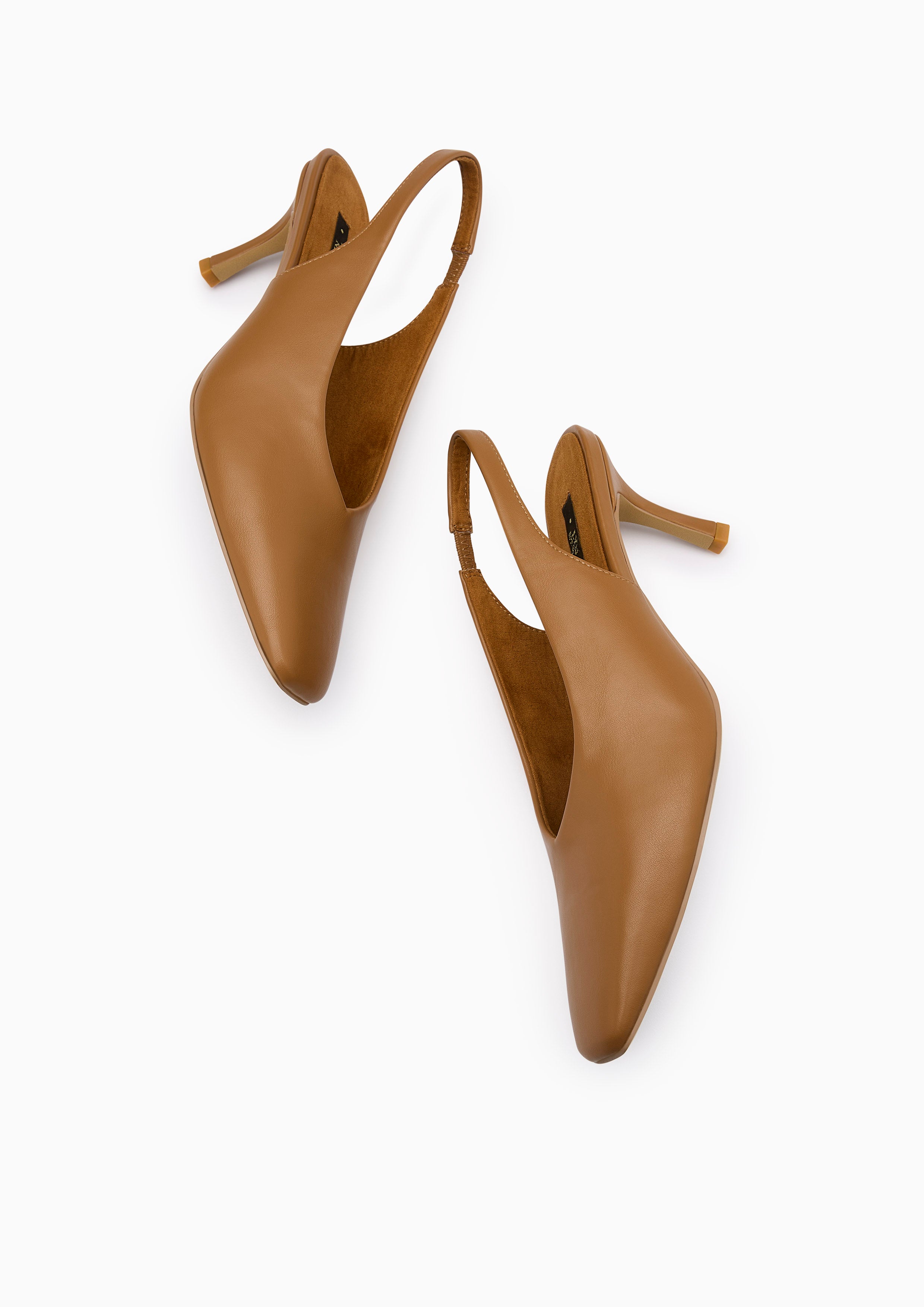 Sandie Slingback Heel Brown
