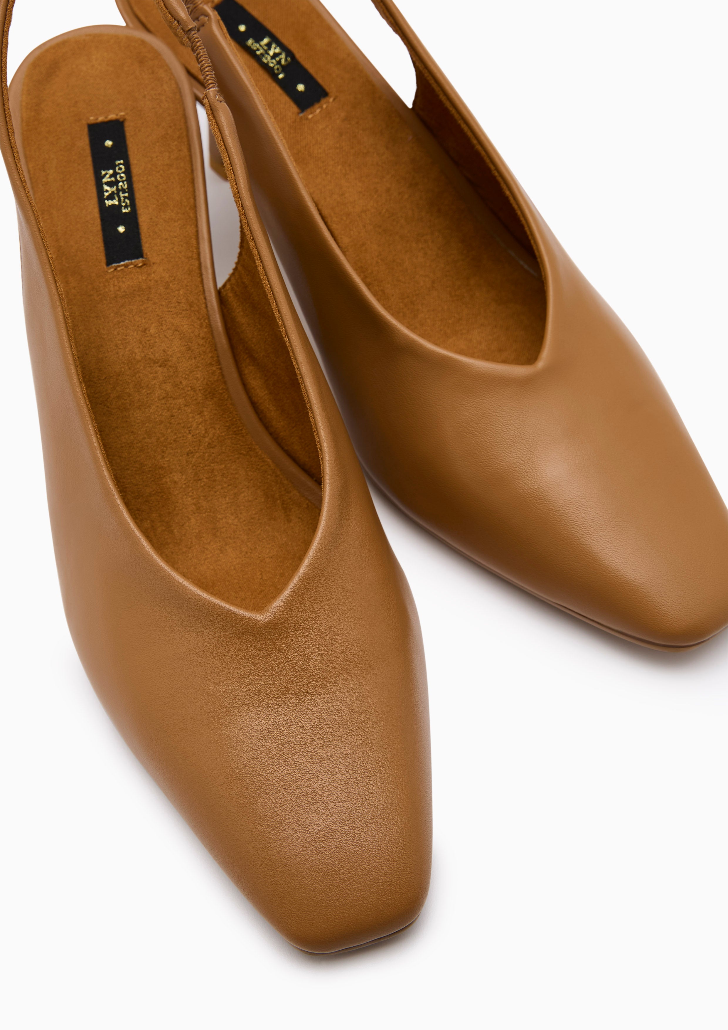 Sandie Slingback Heel Brown