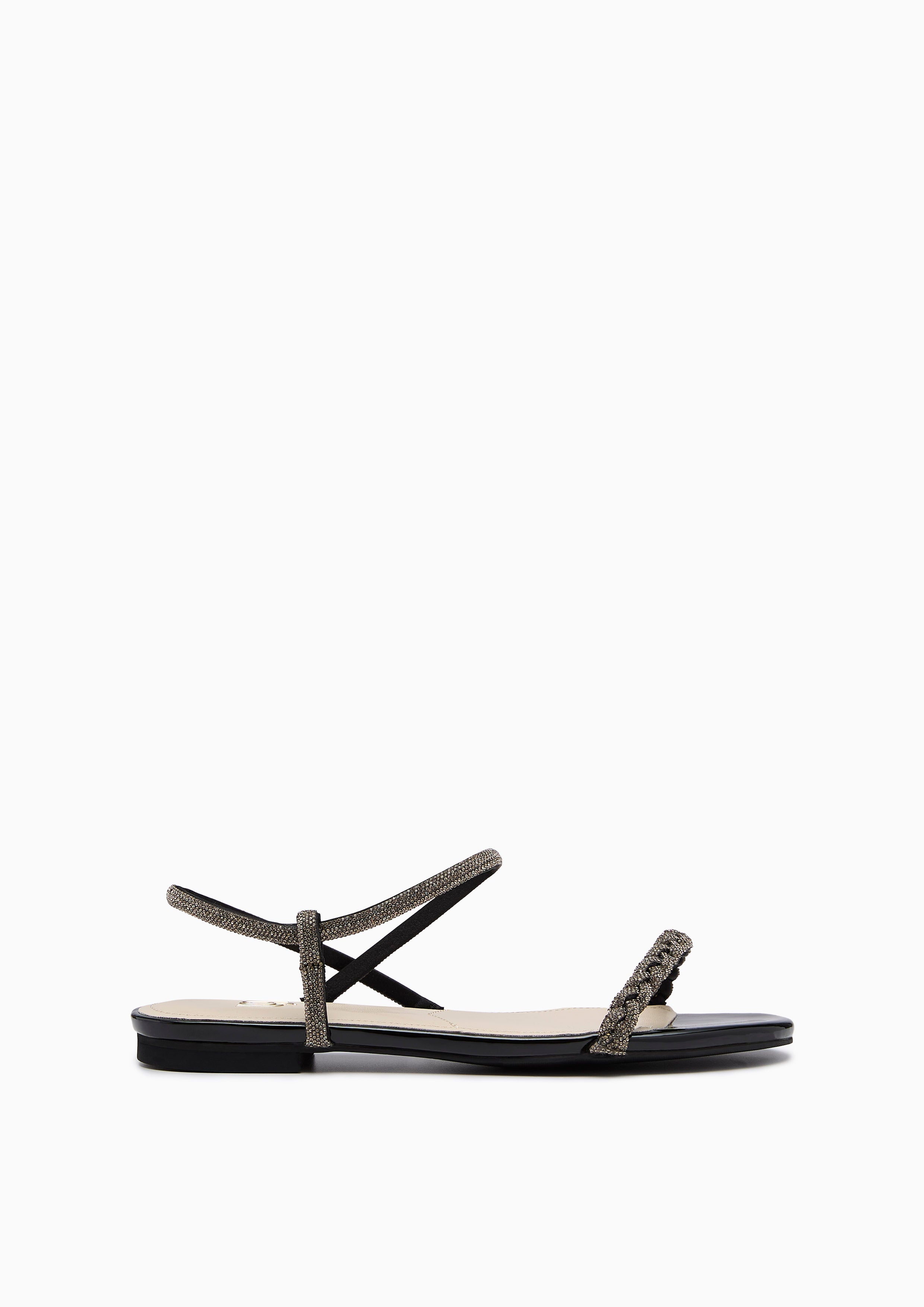 Promise Infinite Flat Sandal Black