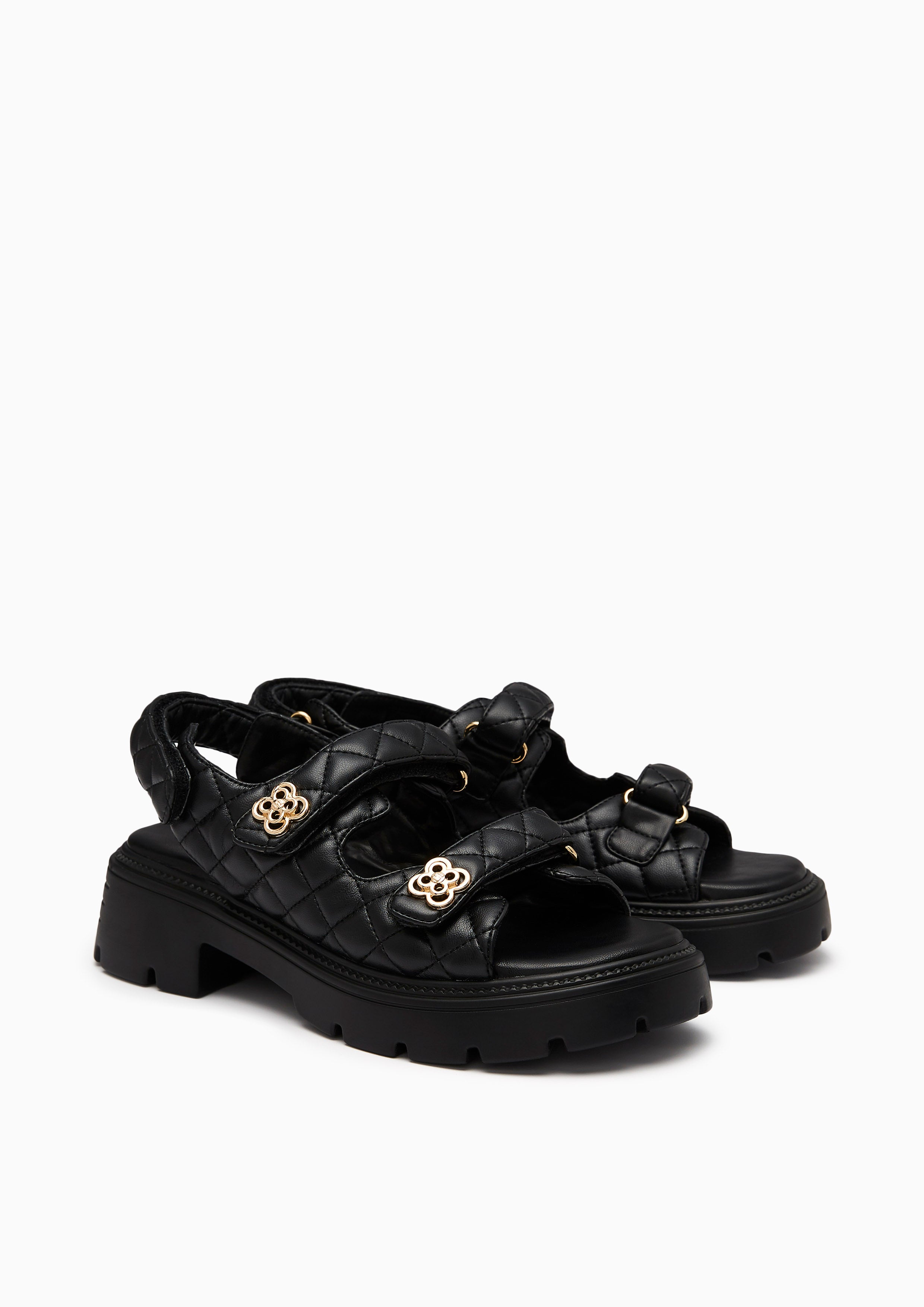 Lexi Slingback Platform Sandas Black