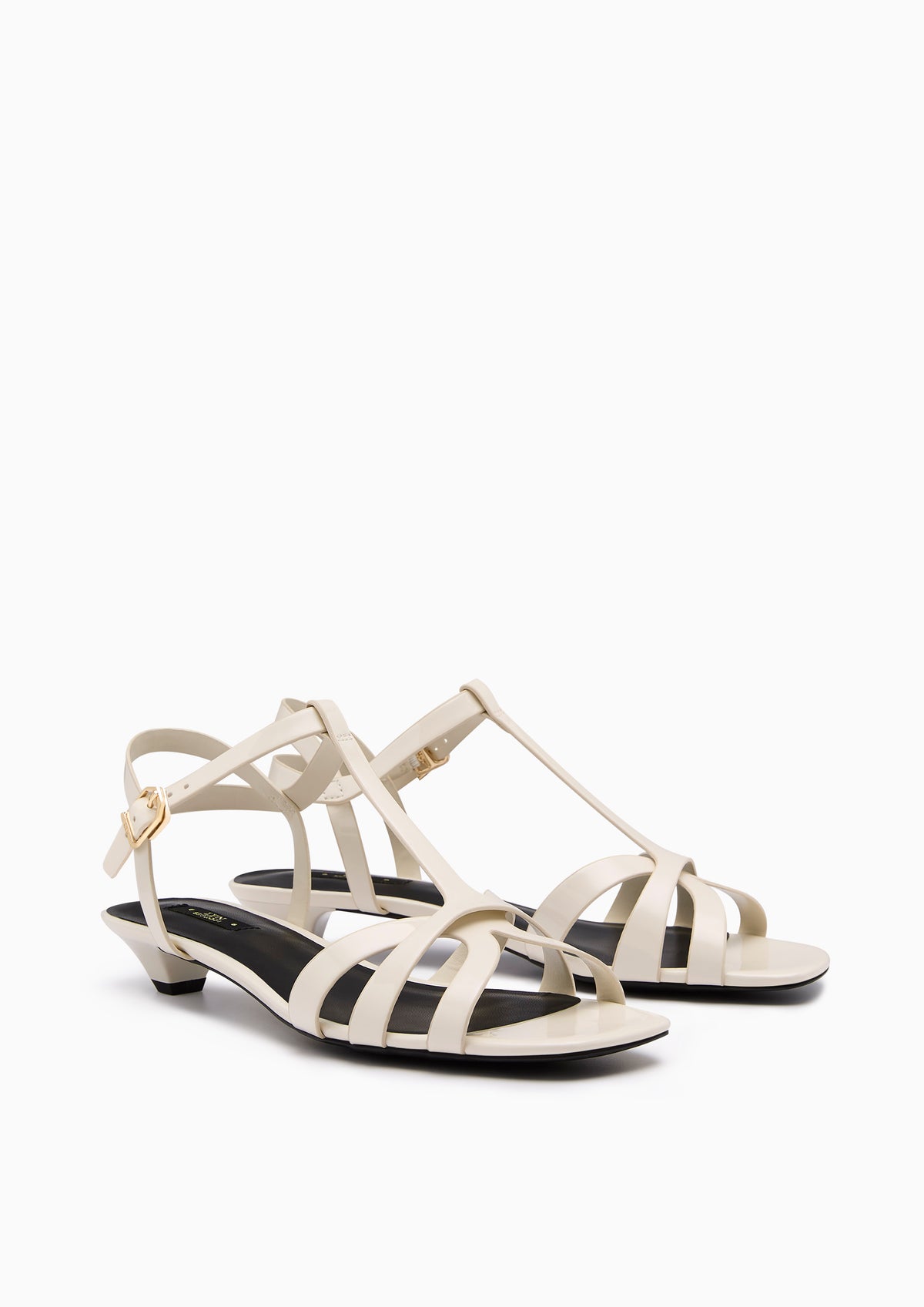 Sabella Low Heel Sandals Ivory