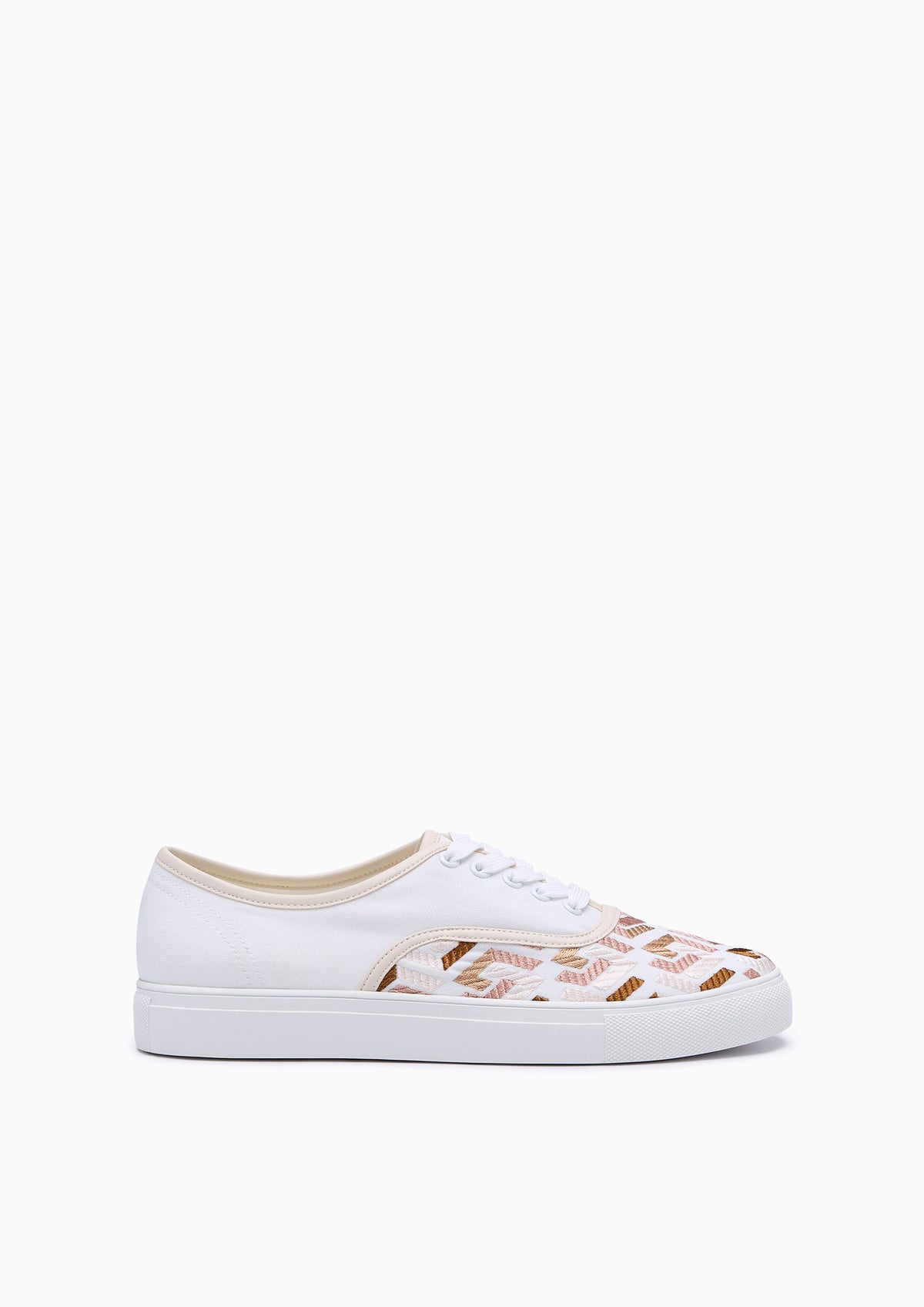 Vanna Infinite Lace-Up Sneaker Off-White