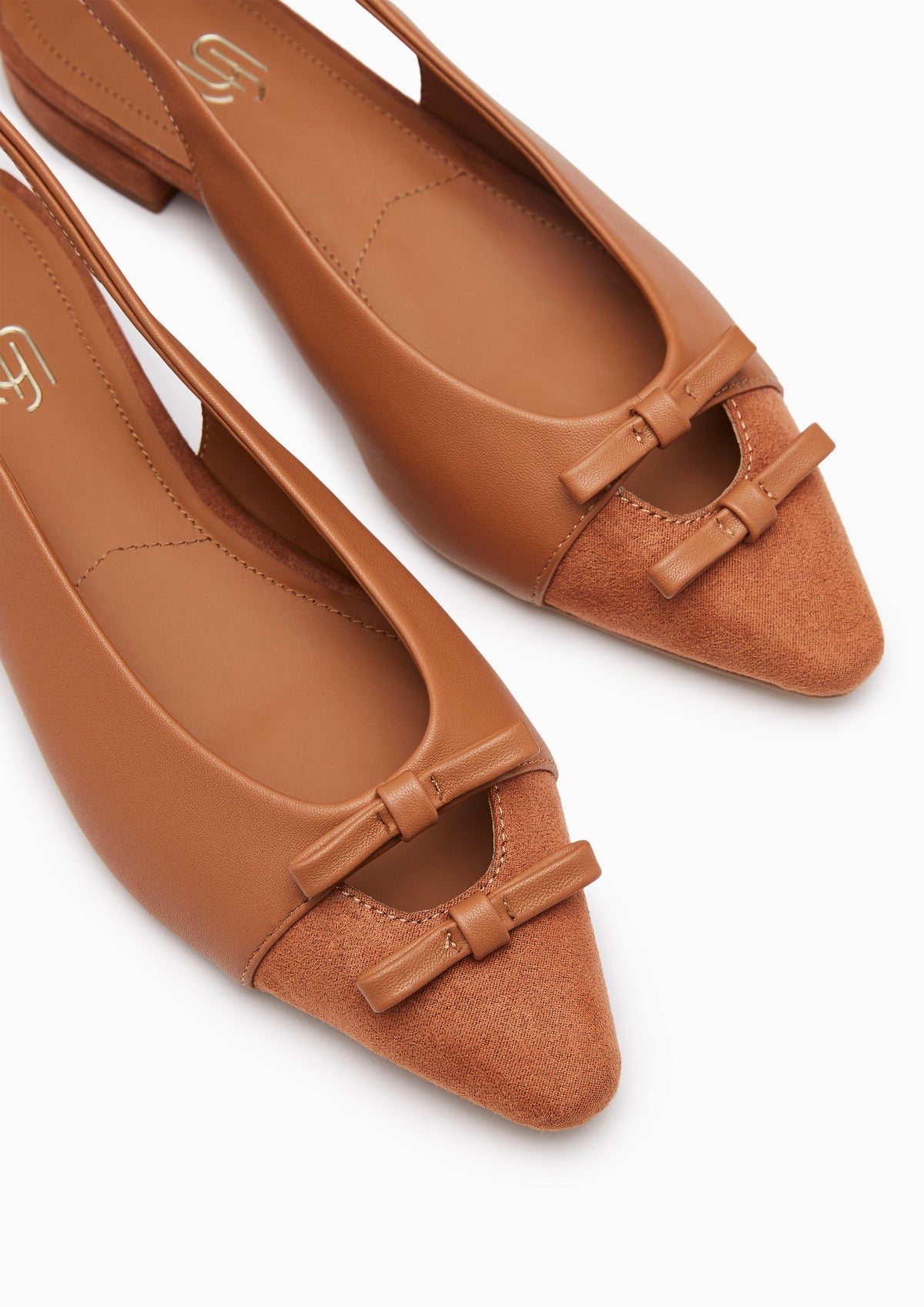 Lindsay Infinite Slingback Flats Brown