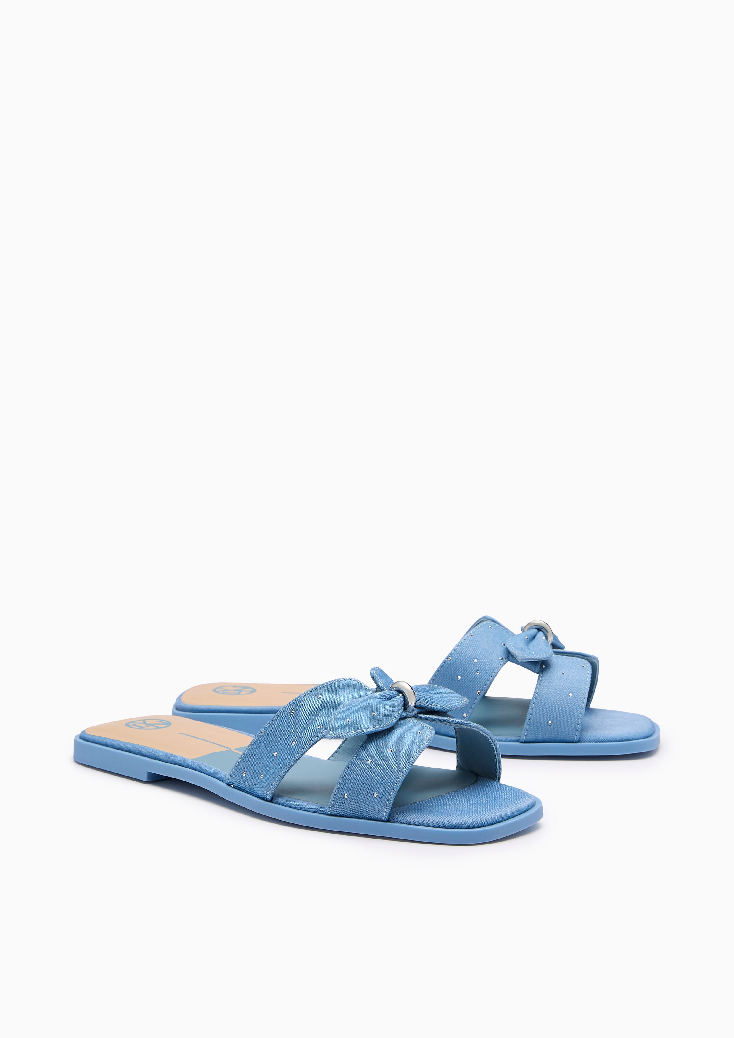 Hey Bow Flat Sandal Blue
