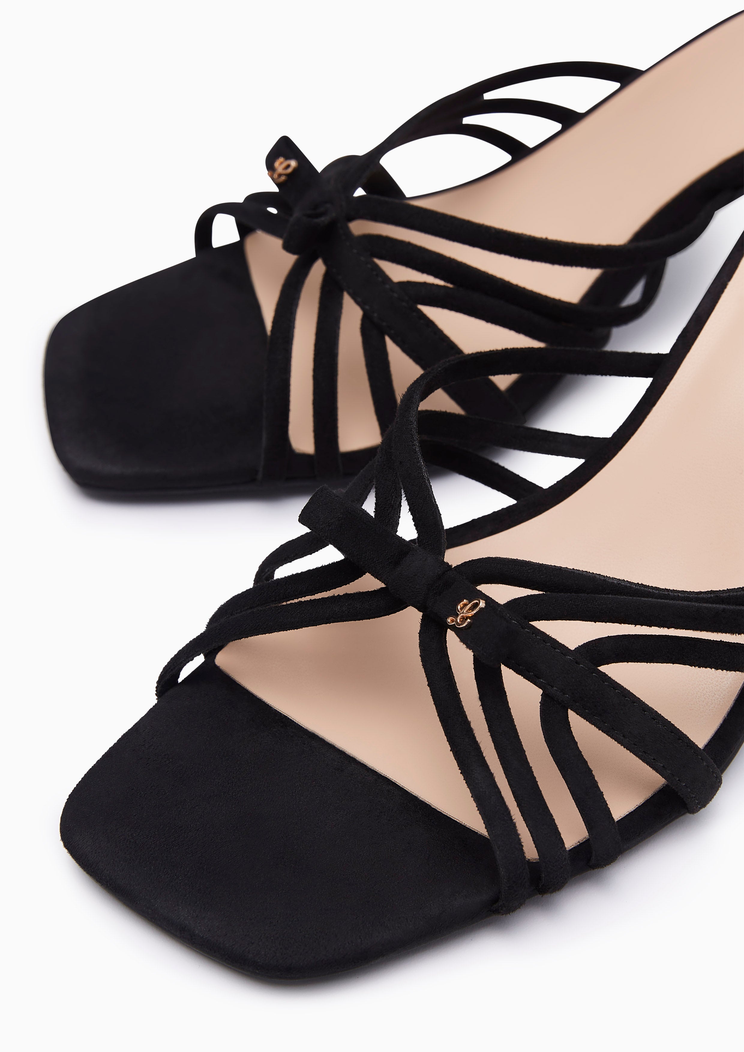 Caro Heel Sandal Black