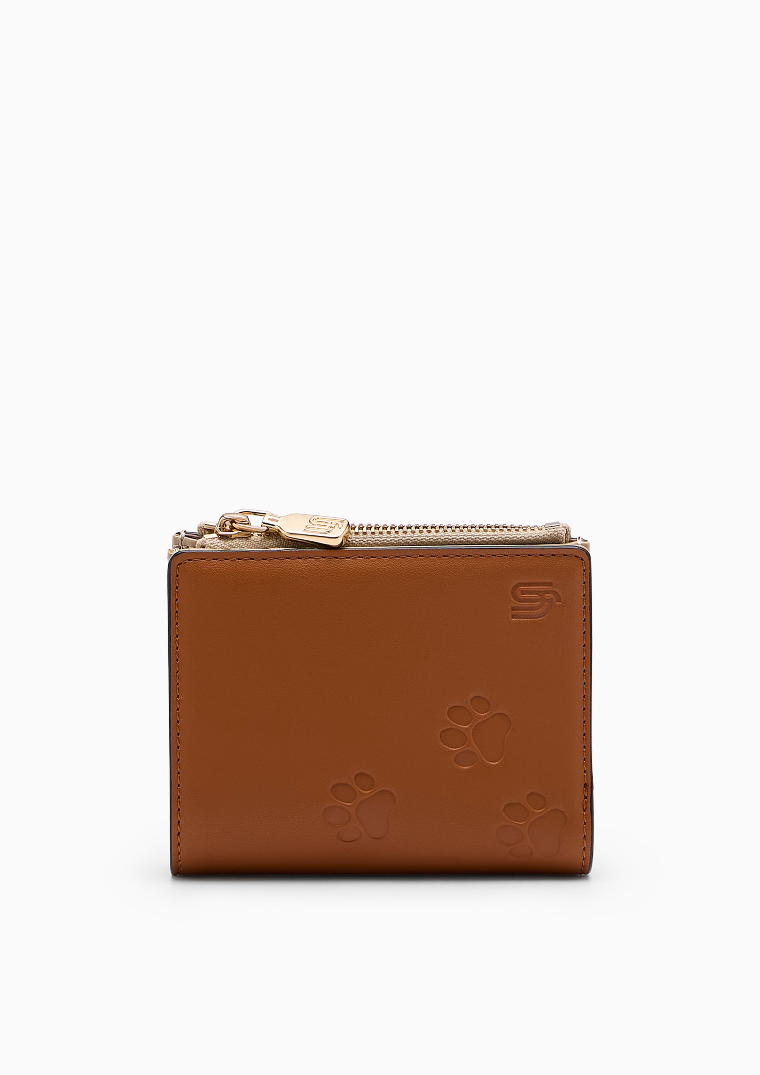 Amitie Infinite Paws Short Wallet Brown