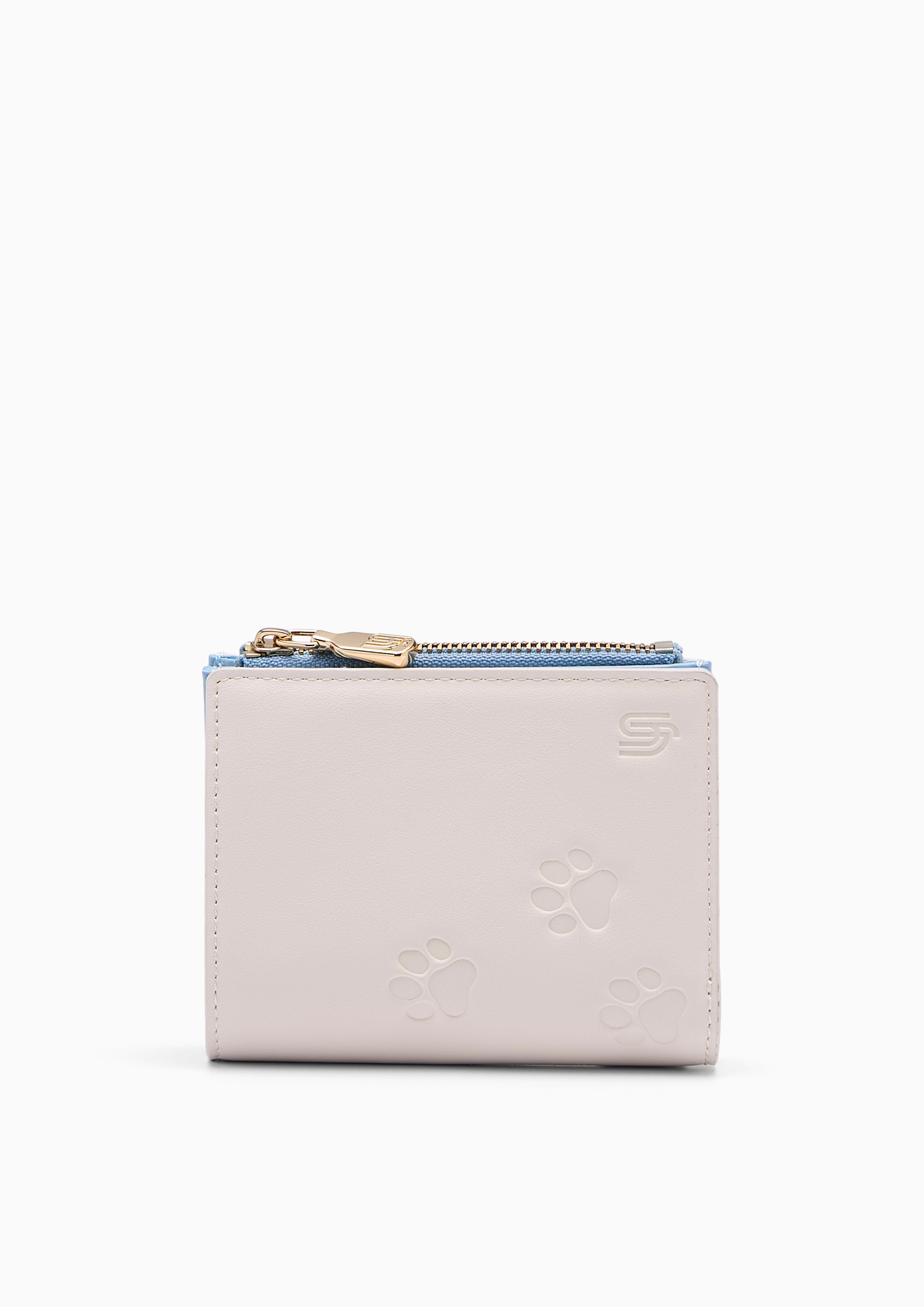 Amitie Infinite Paws Short Wallet Ivory